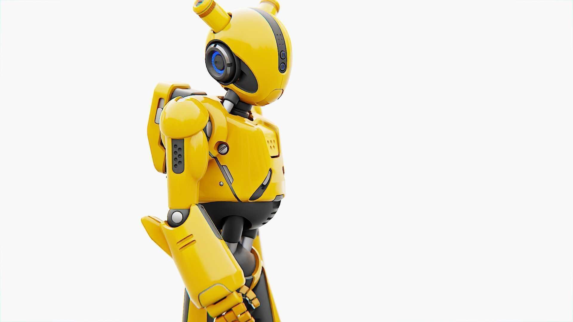 ANDROID XENON-B   RIGGED 3D model_27