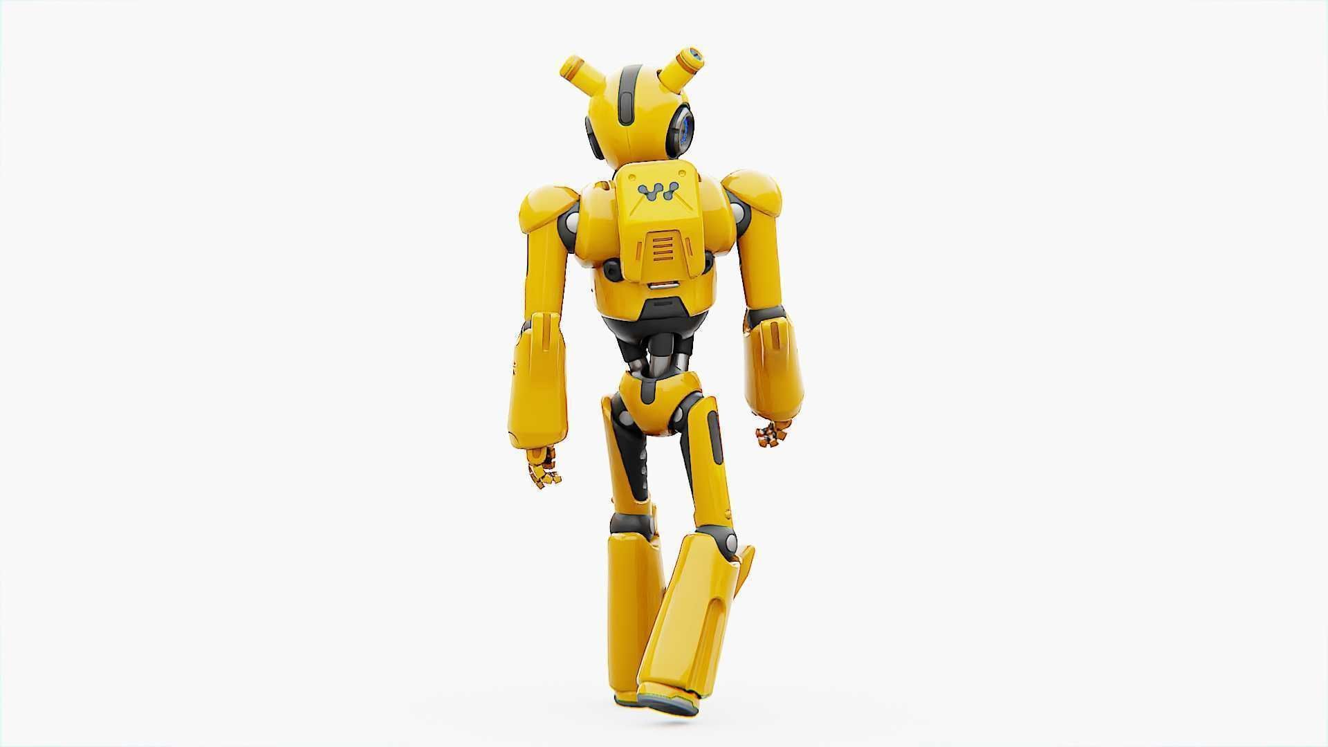 ANDROID XENON-B   RIGGED 3D model_25