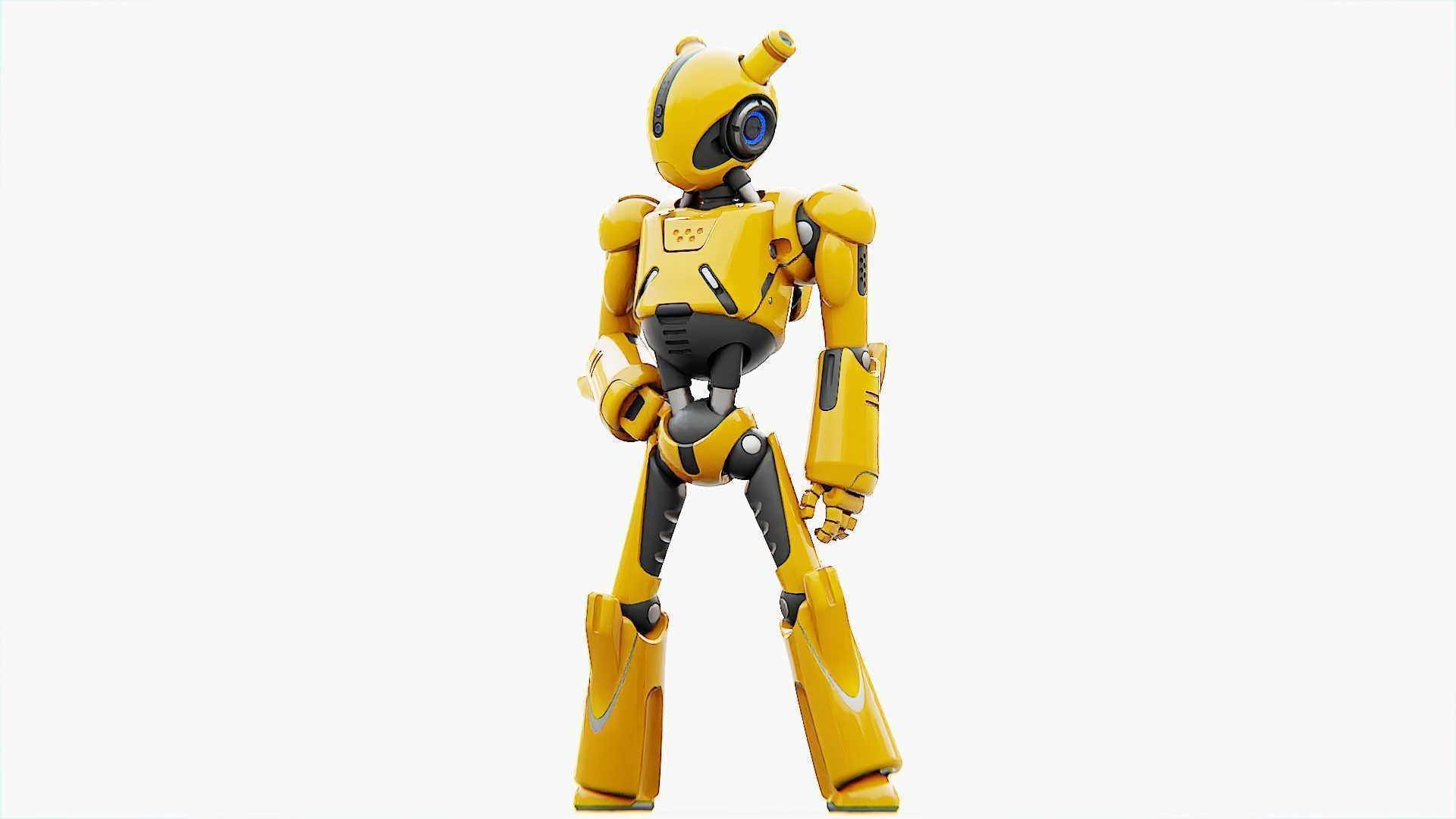 ANDROID XENON-B   RIGGED 3D model_6