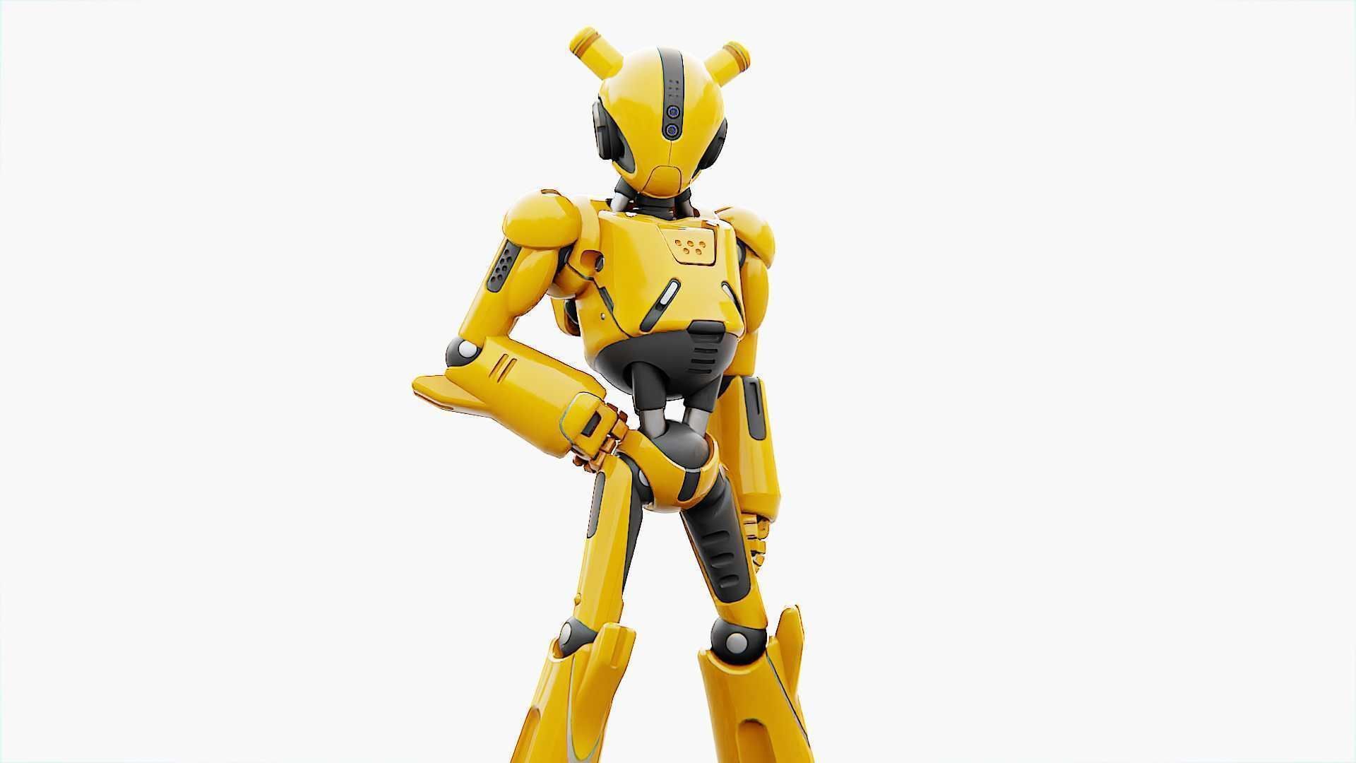 ANDROID XENON-B   RIGGED 3D model_3