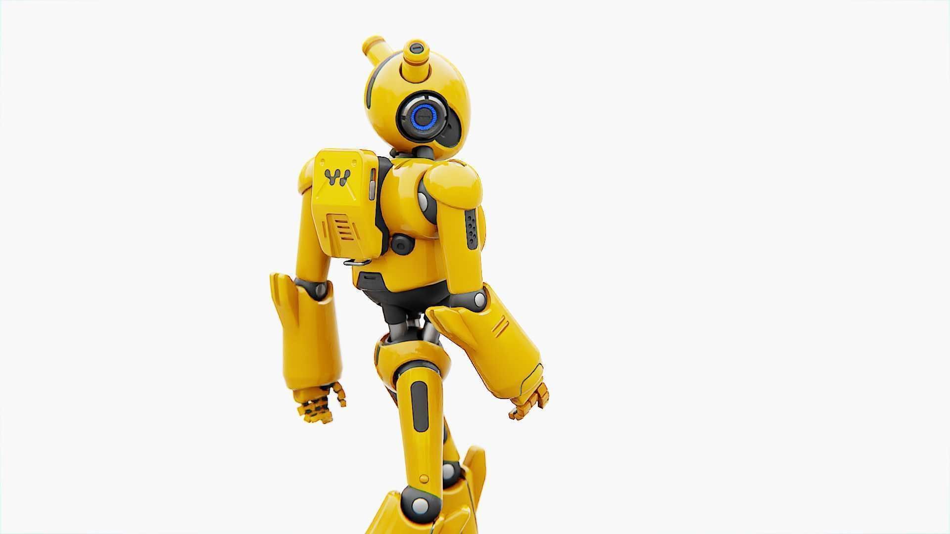 ANDROID XENON-B   RIGGED 3D model_26