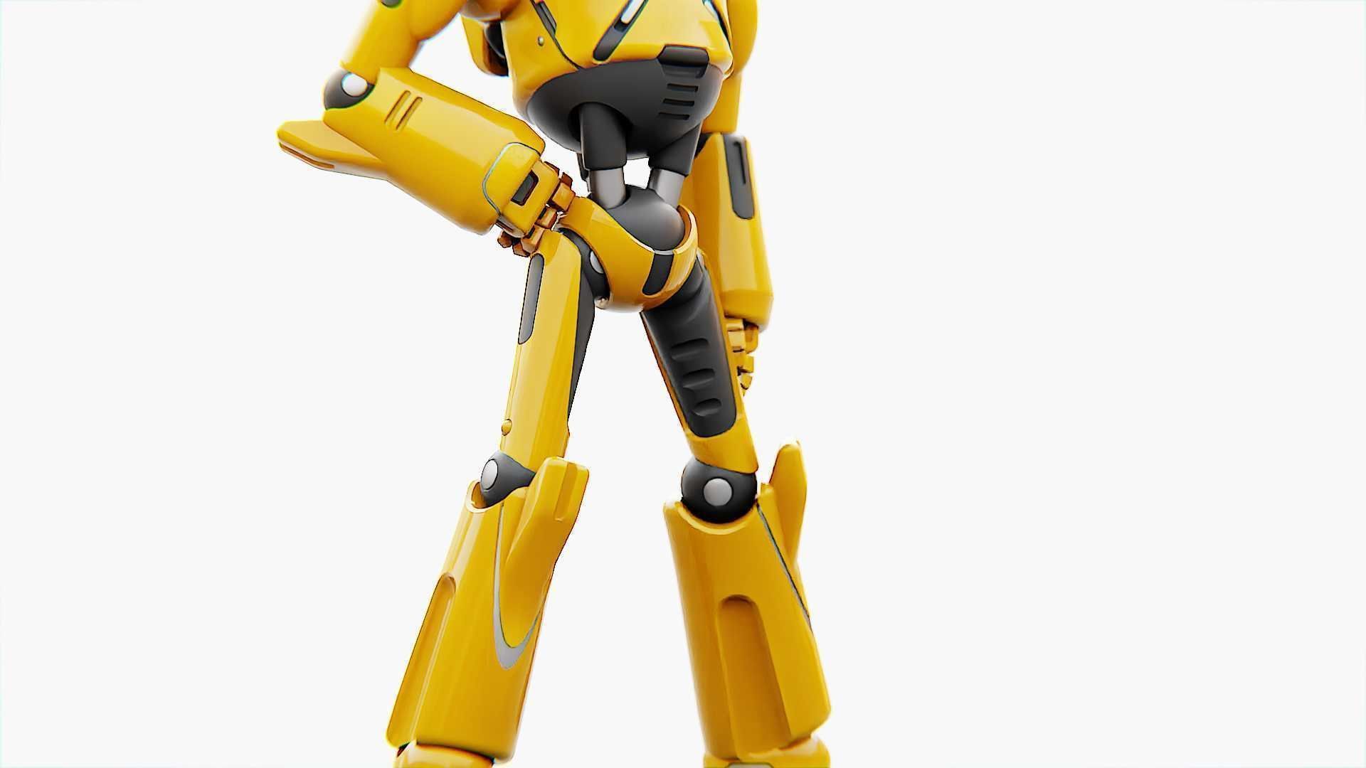 ANDROID XENON-B   RIGGED 3D model_19