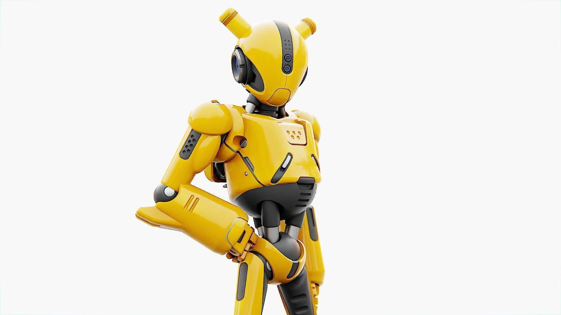 ANDROID XENON-B   RIGGED 3D model_1