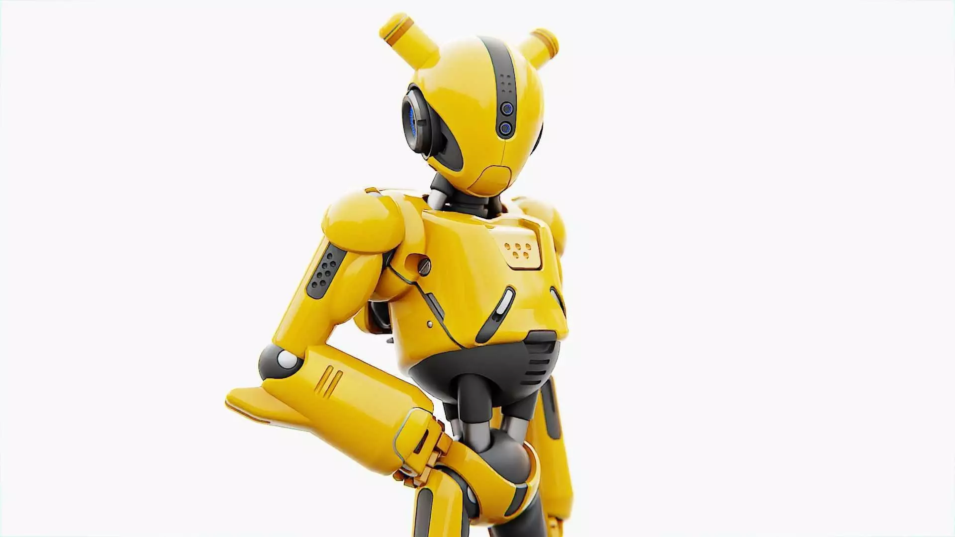 ANDROID XENON-B   RIGGED 3D model_0