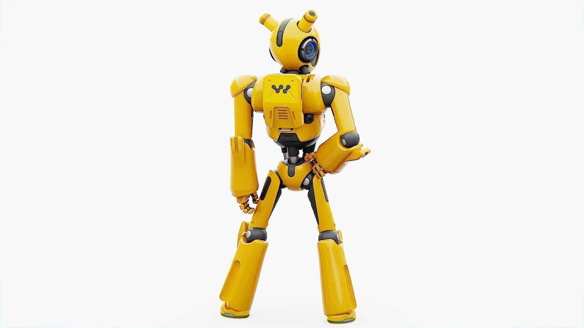 ANDROID XENON-B   RIGGED 3D model_11