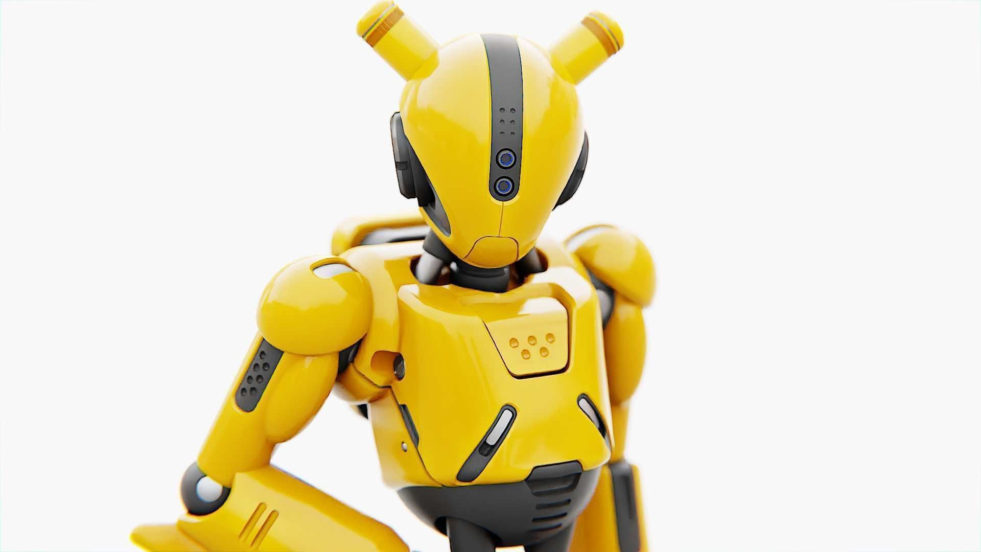 ANDROID XENON-B   RIGGED 3D model_14