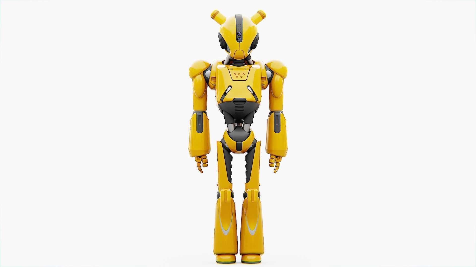 ANDROID XENON-B   RIGGED 3D model_29