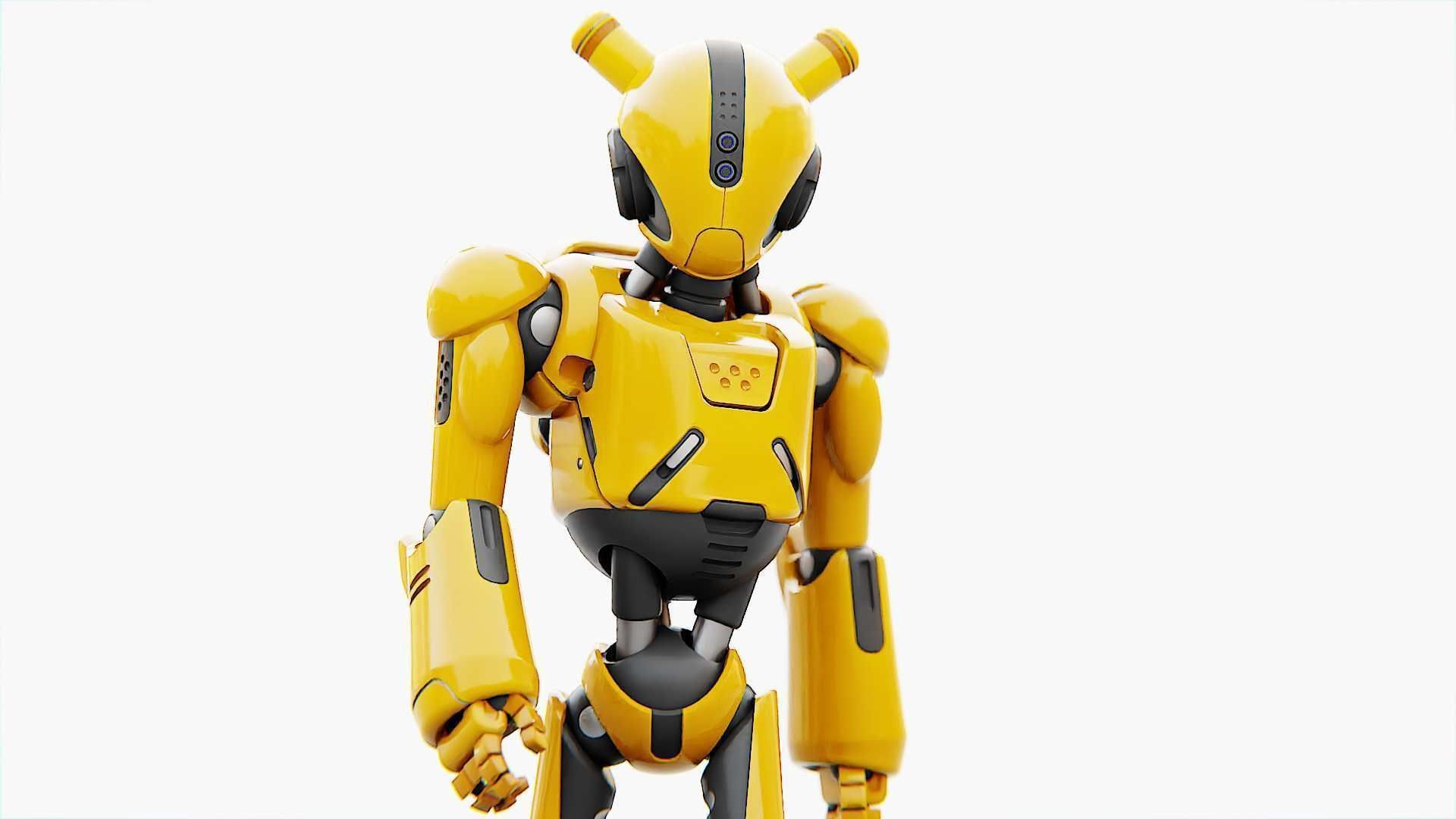 ANDROID XENON-B   RIGGED 3D model_28