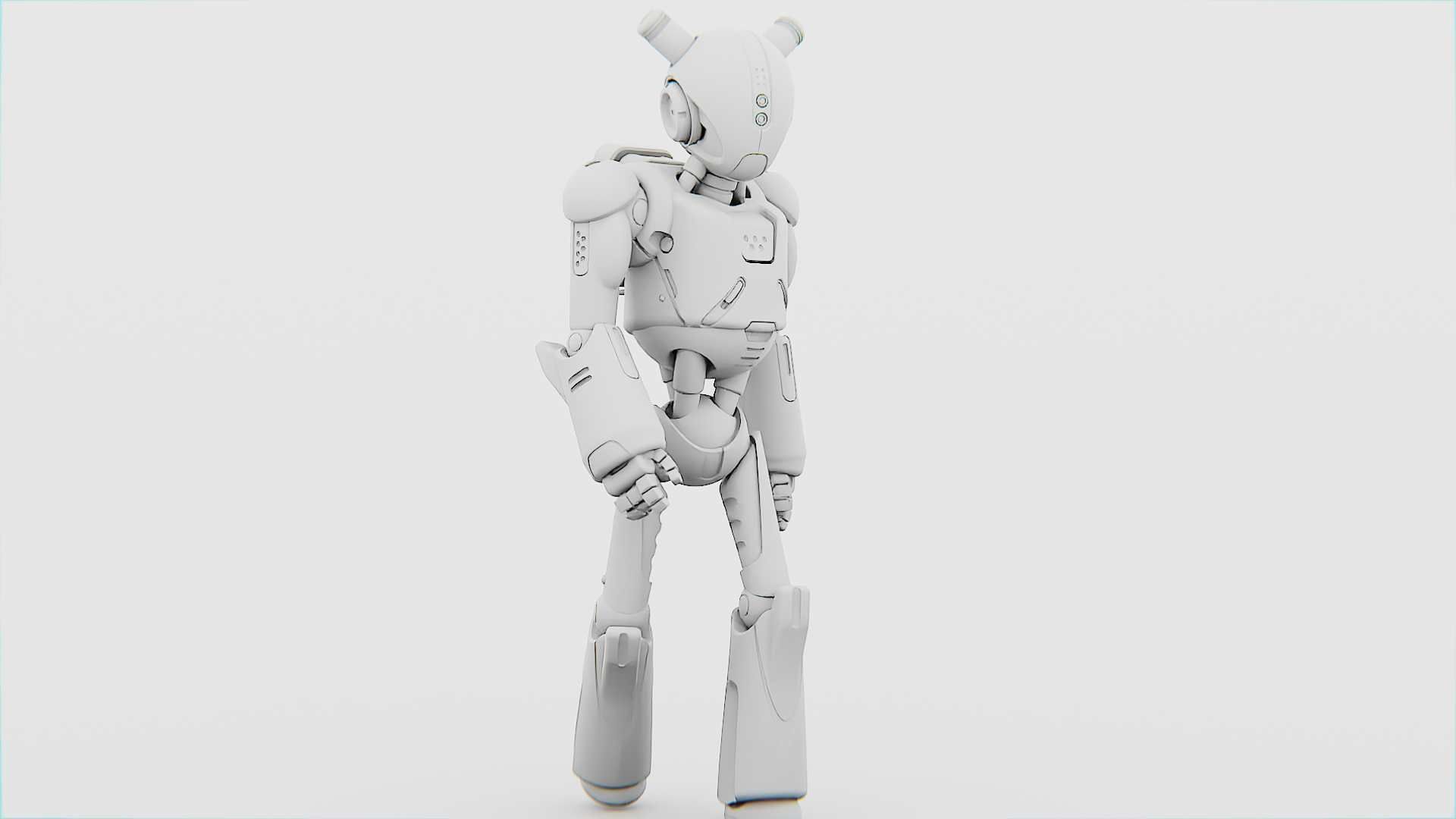 ANDROID XENON-B   RIGGED 3D model_34