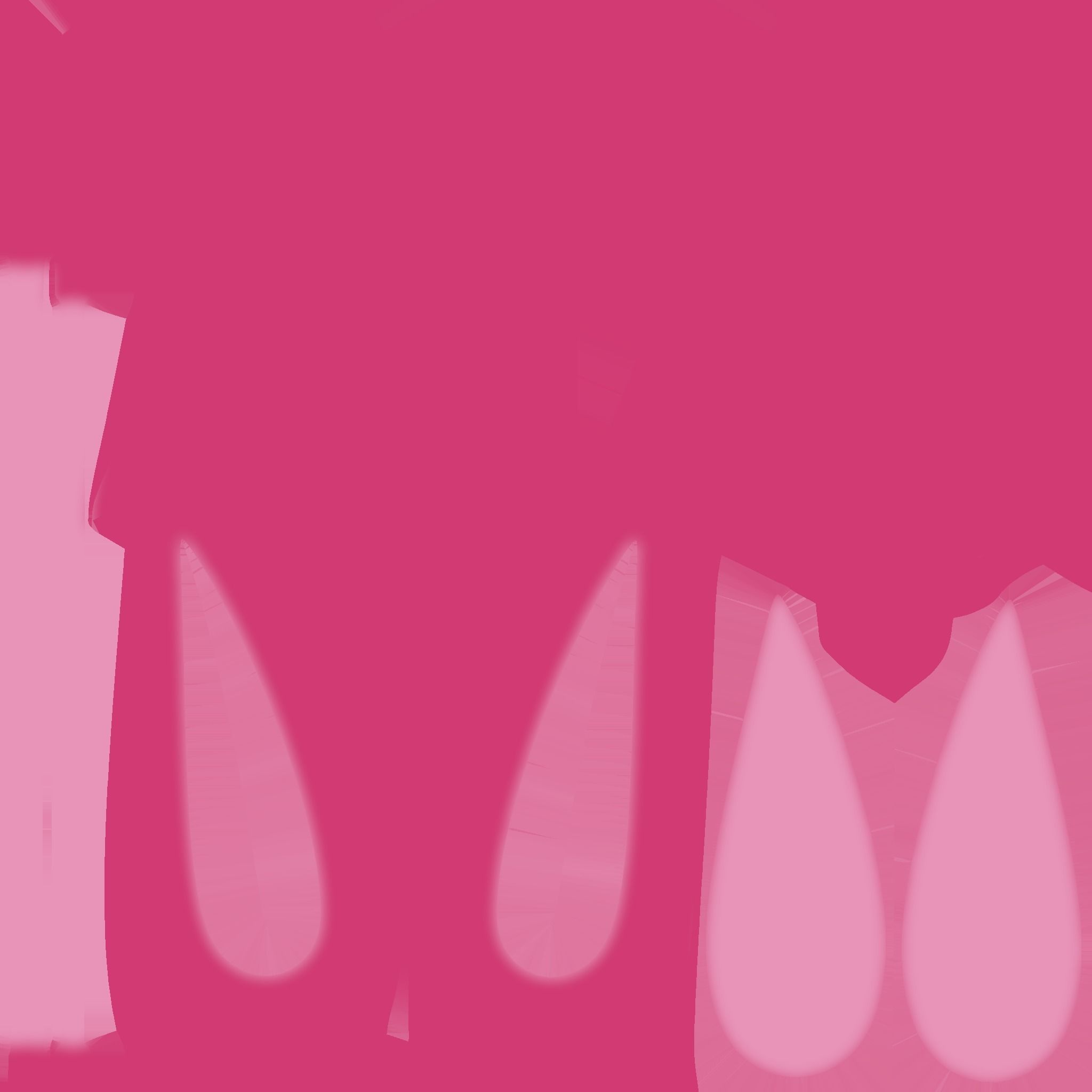 Furry Ears Tiara E02 Pink - Headband Character Design Low-poly 3D model_17