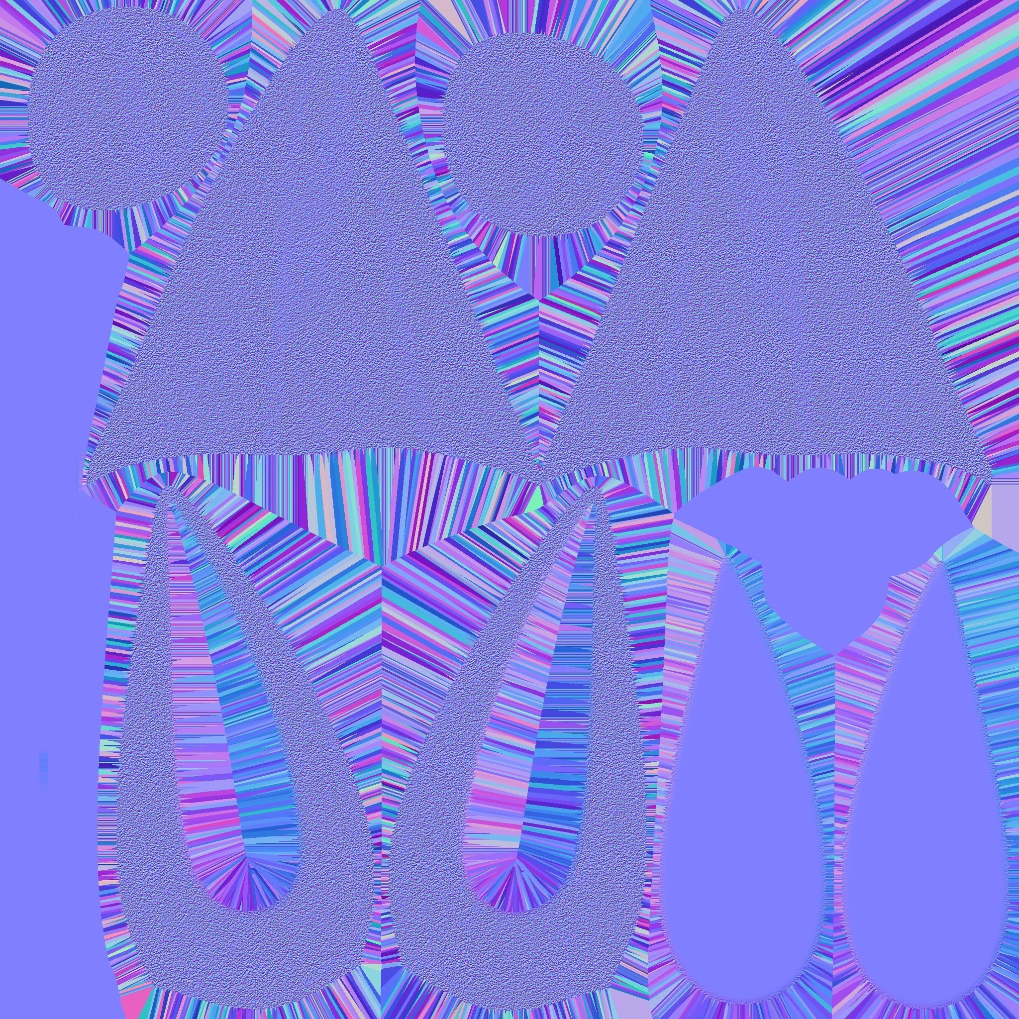 Furry Ears Tiara E04 Beige - Headband Character Design Low-poly 3D model_20