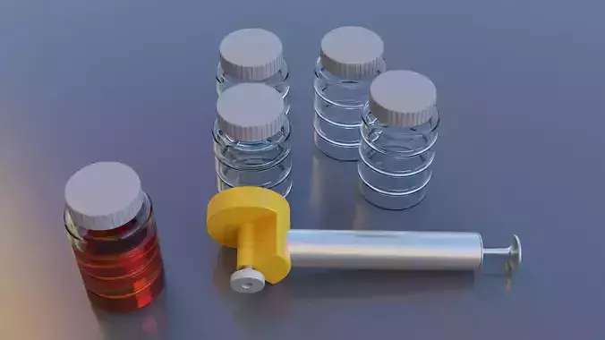 Oil analysis pump and sample bottles