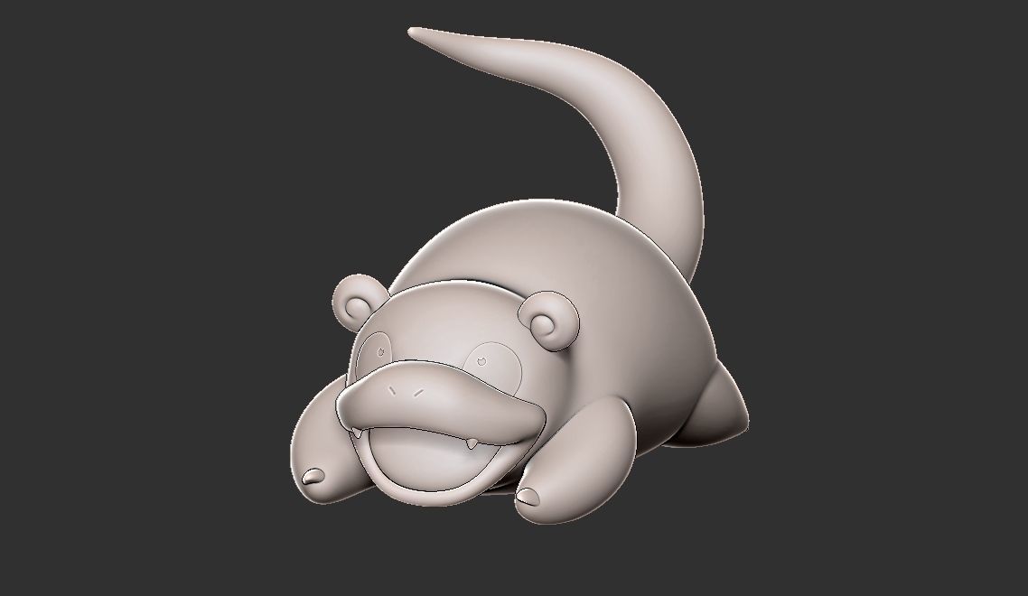 Pokemon slowpoke 3D print model_6