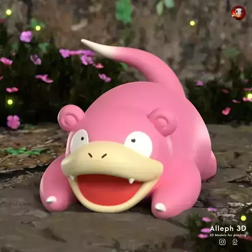 Pokemon slowpoke 3D print model