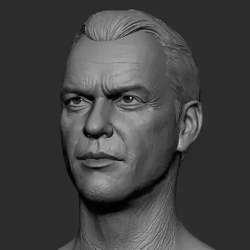 Bruce Wayne - Michael Keaton - The Flash head 3D print model