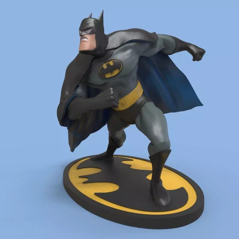 Batman in Bruce Timm style 3D print model