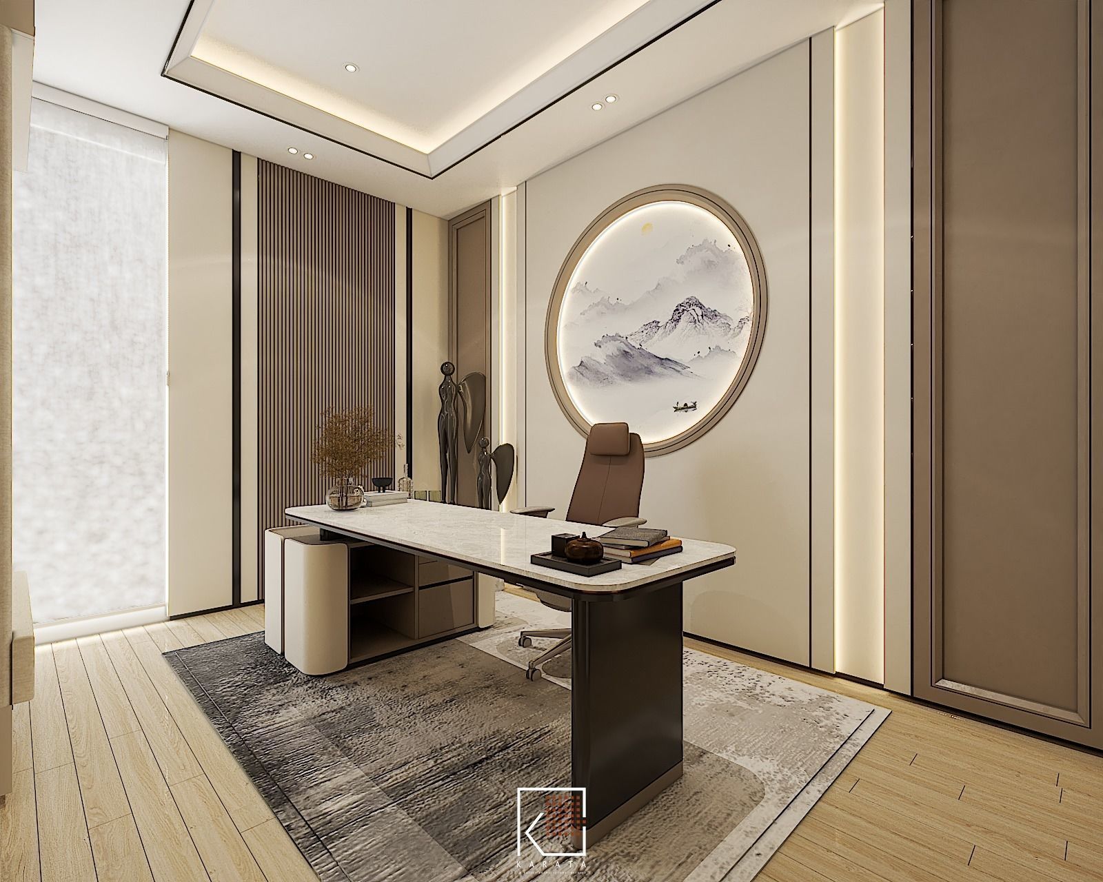 Design Home Interior Office Room Kiyomi 3D model_3