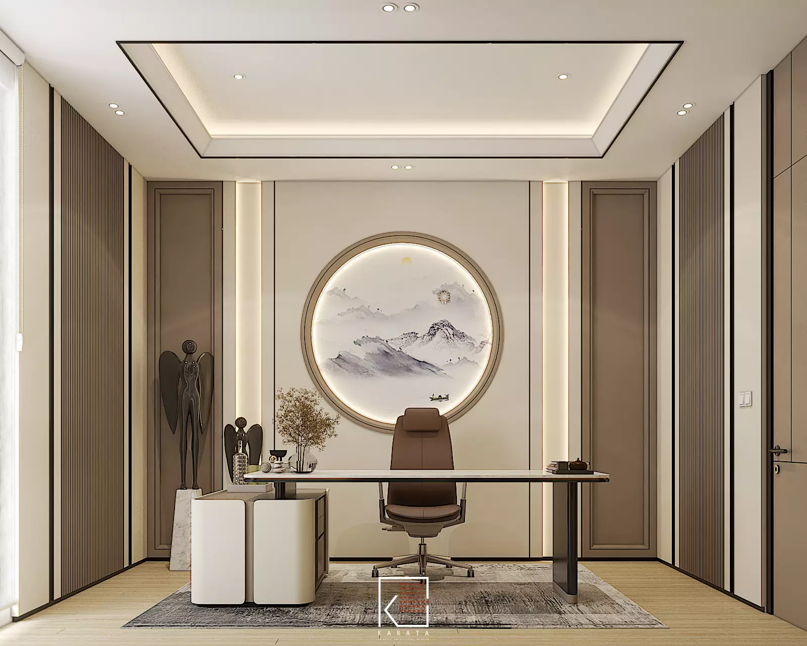 Design Home Interior Office Room Kiyomi 3D model_0