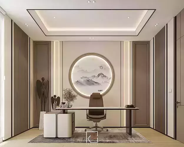Design Home Interior Office Room Kiyomi 3D model
