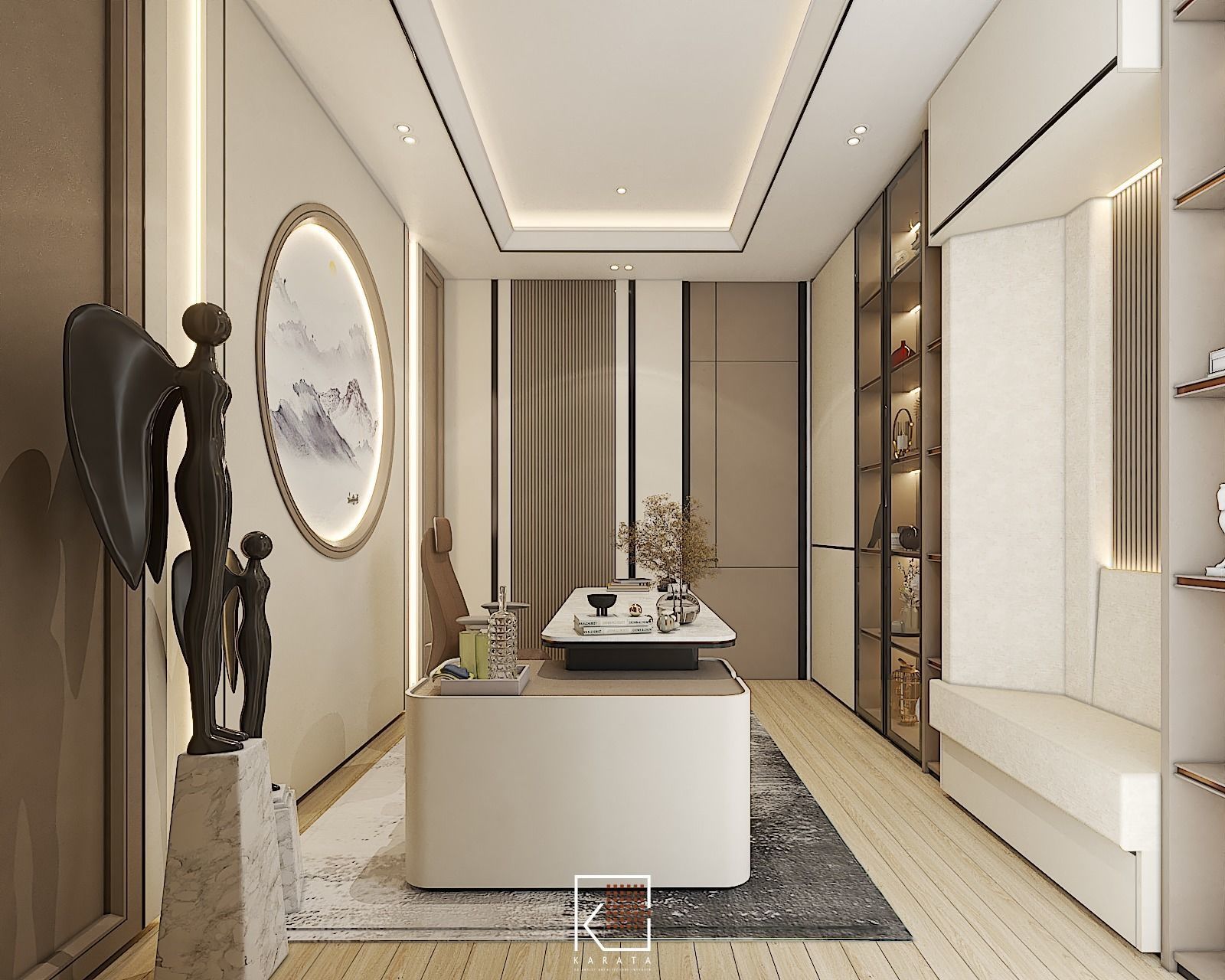 Design Home Interior Office Room Kiyomi 3D model_2