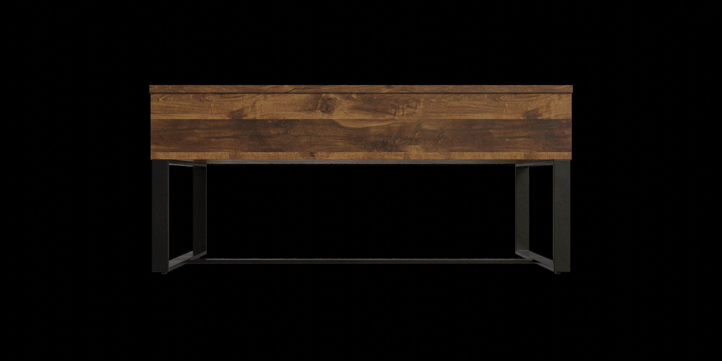 Dark Oak Lift Up Coffee Table Low-poly 3D model_7