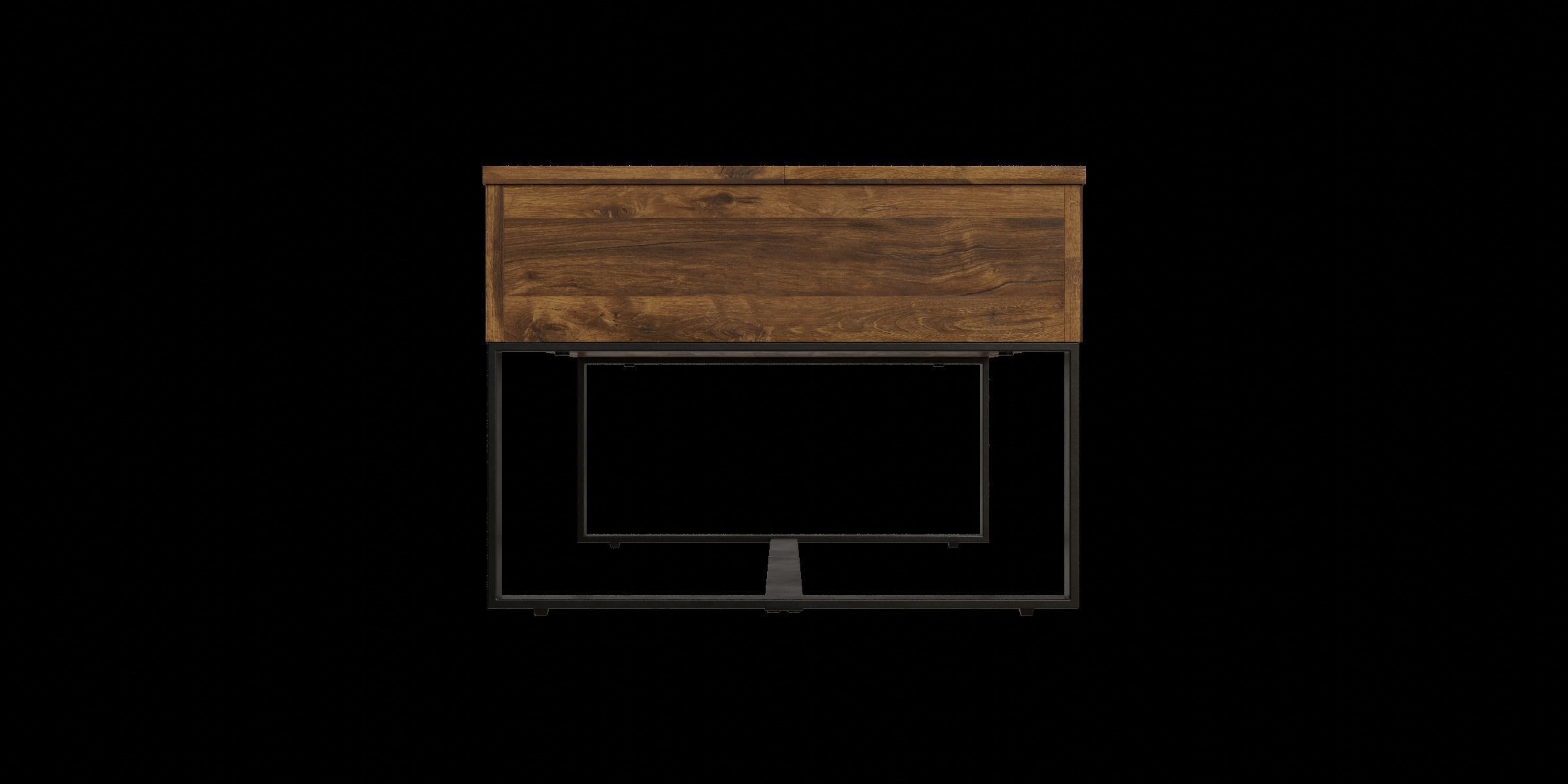 Dark Oak Lift Up Coffee Table Low-poly 3D model_6
