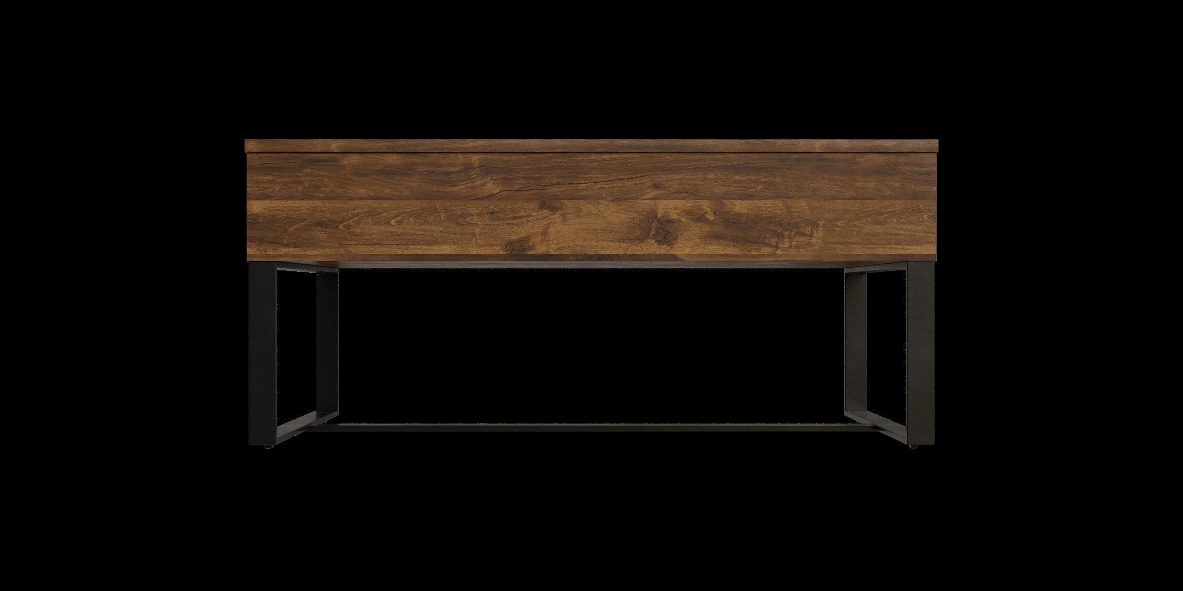 Dark Oak Lift Up Coffee Table Low-poly 3D model_5