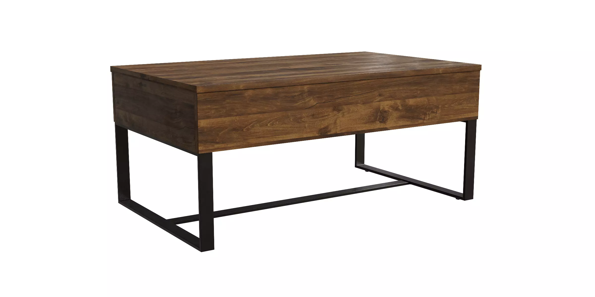 Dark Oak Lift Up Coffee Table Low-poly 3D model_0