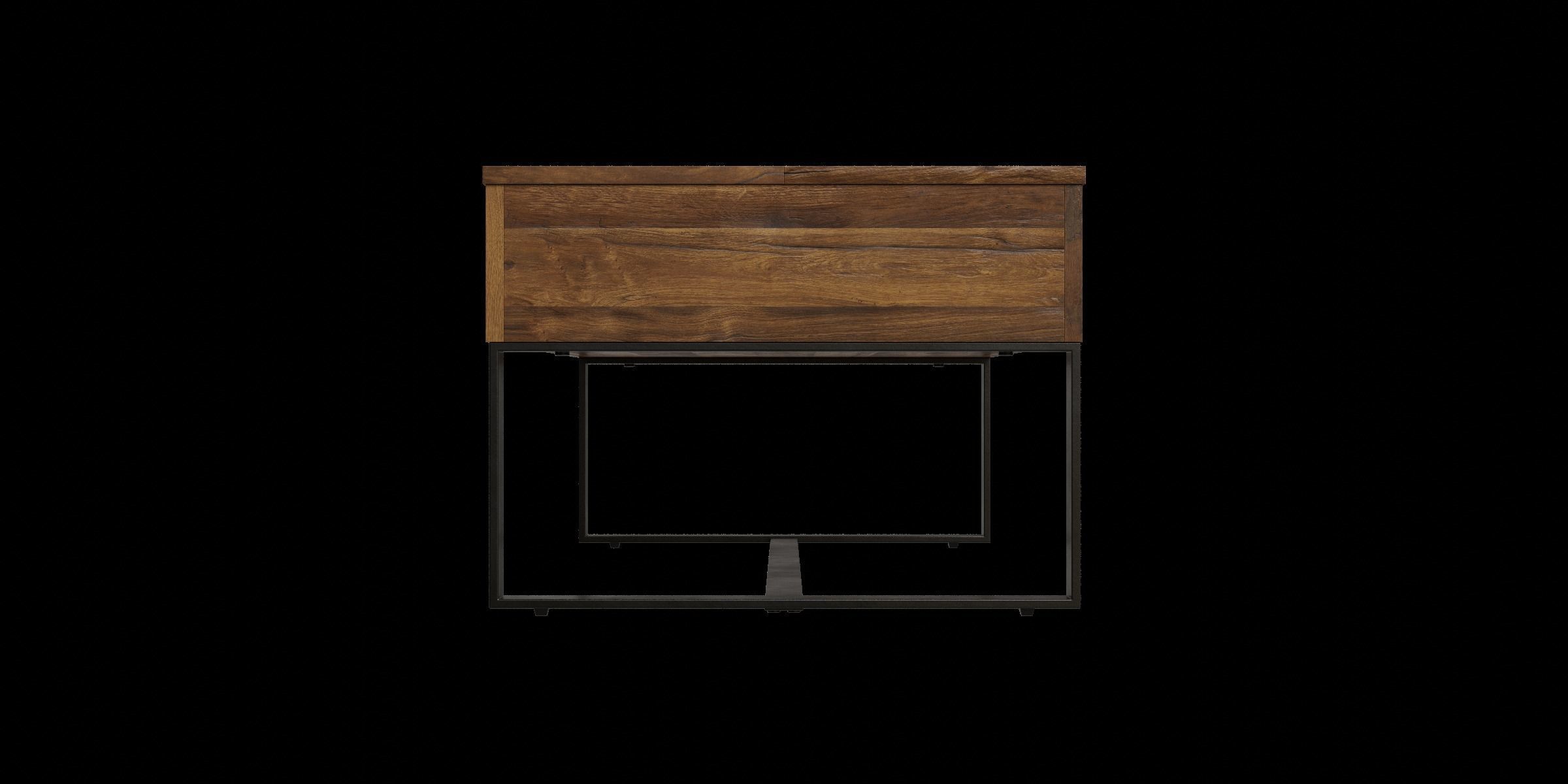 Dark Oak Lift Up Coffee Table Low-poly 3D model_8