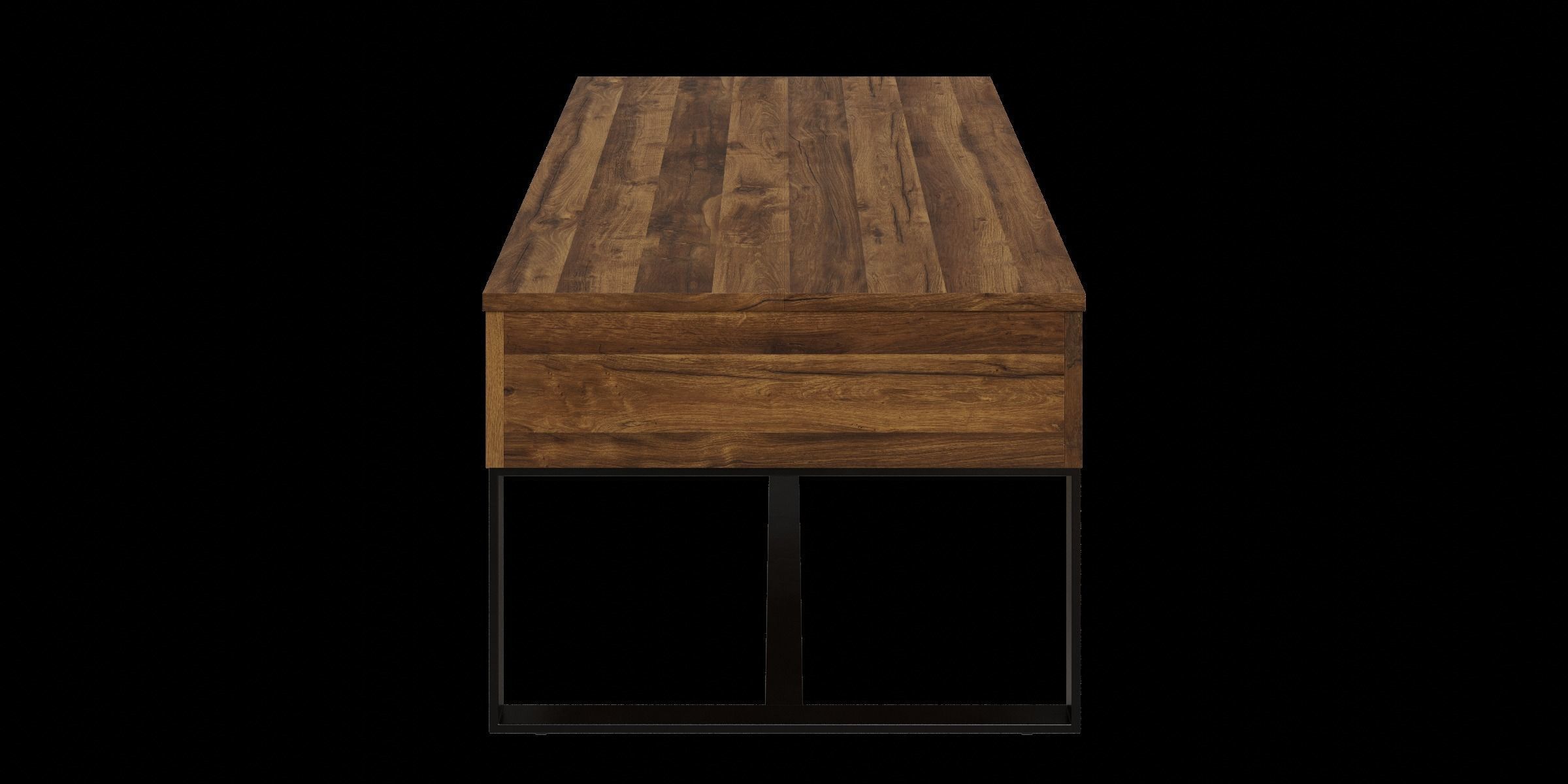 Dark Oak Lift Up Coffee Table Low-poly 3D model_12