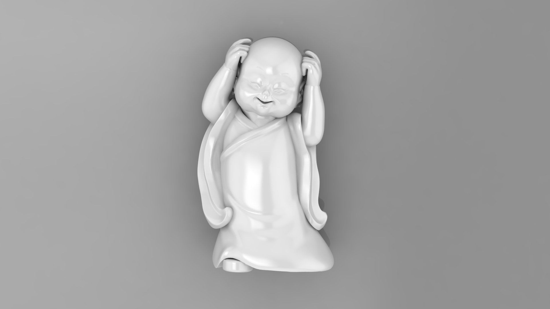 Baby Budha B09 3D print model_2