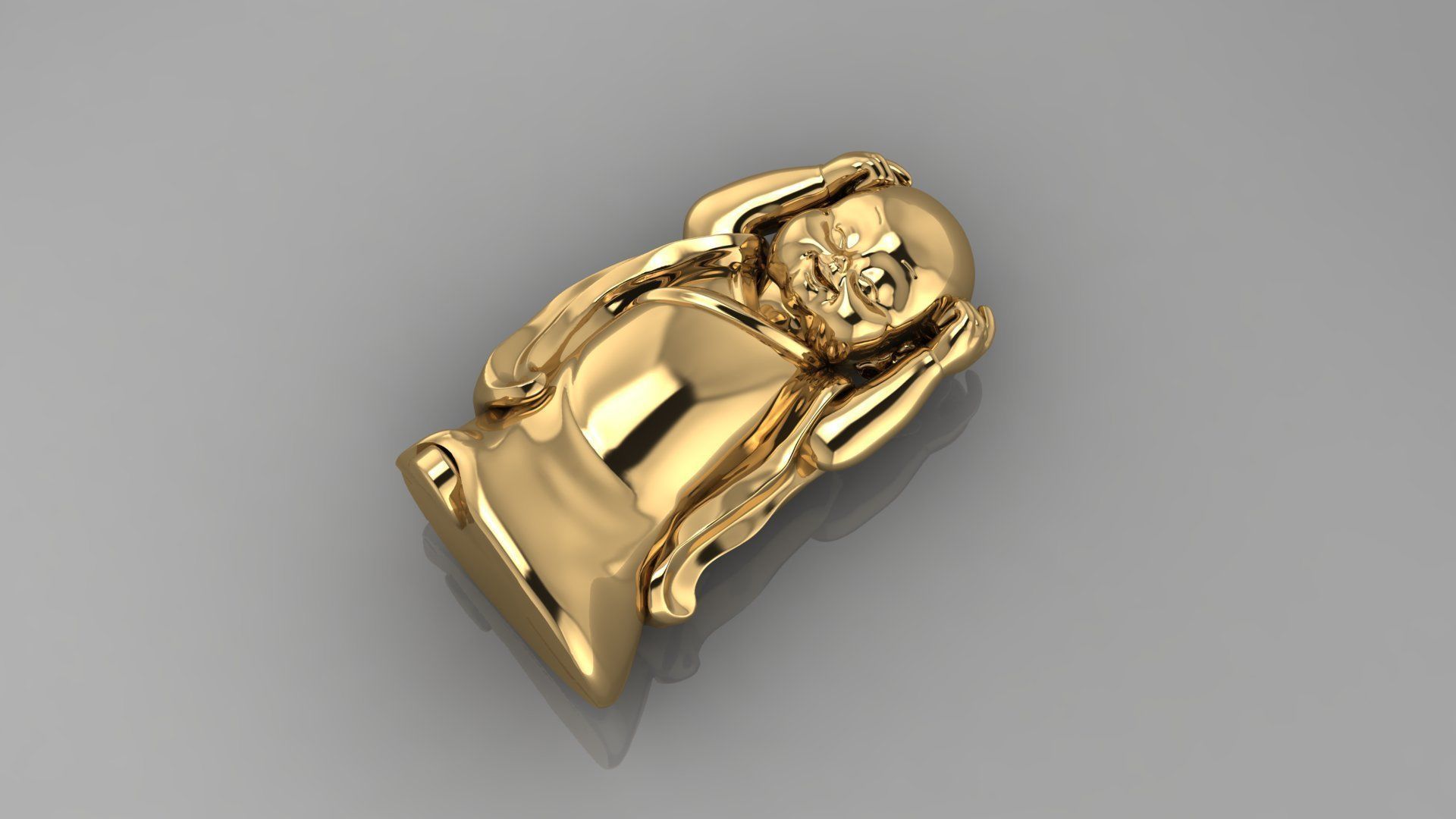 Baby Budha B09 3D print model_3