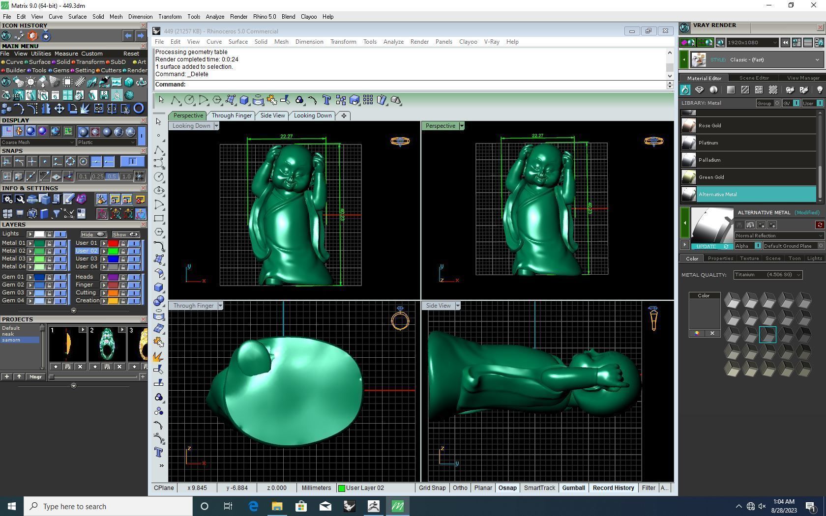 Baby Budha B09 3D print model_7