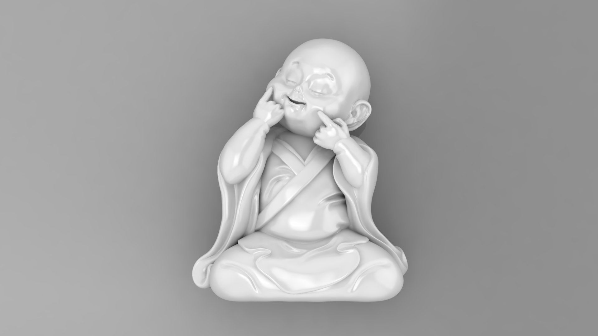 Baby Budha B13 3D print model_2