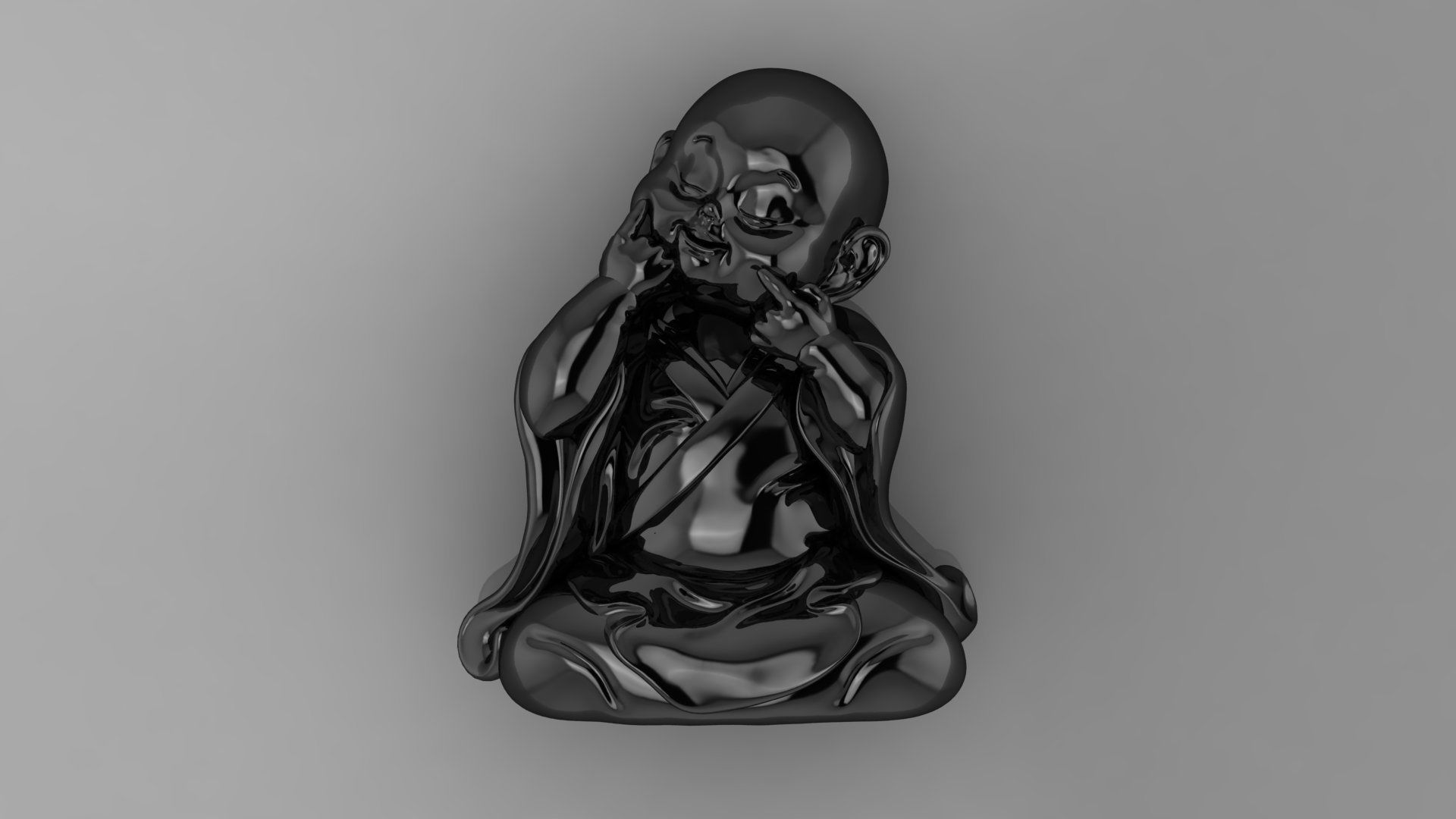 Baby Budha B13 3D print model_6