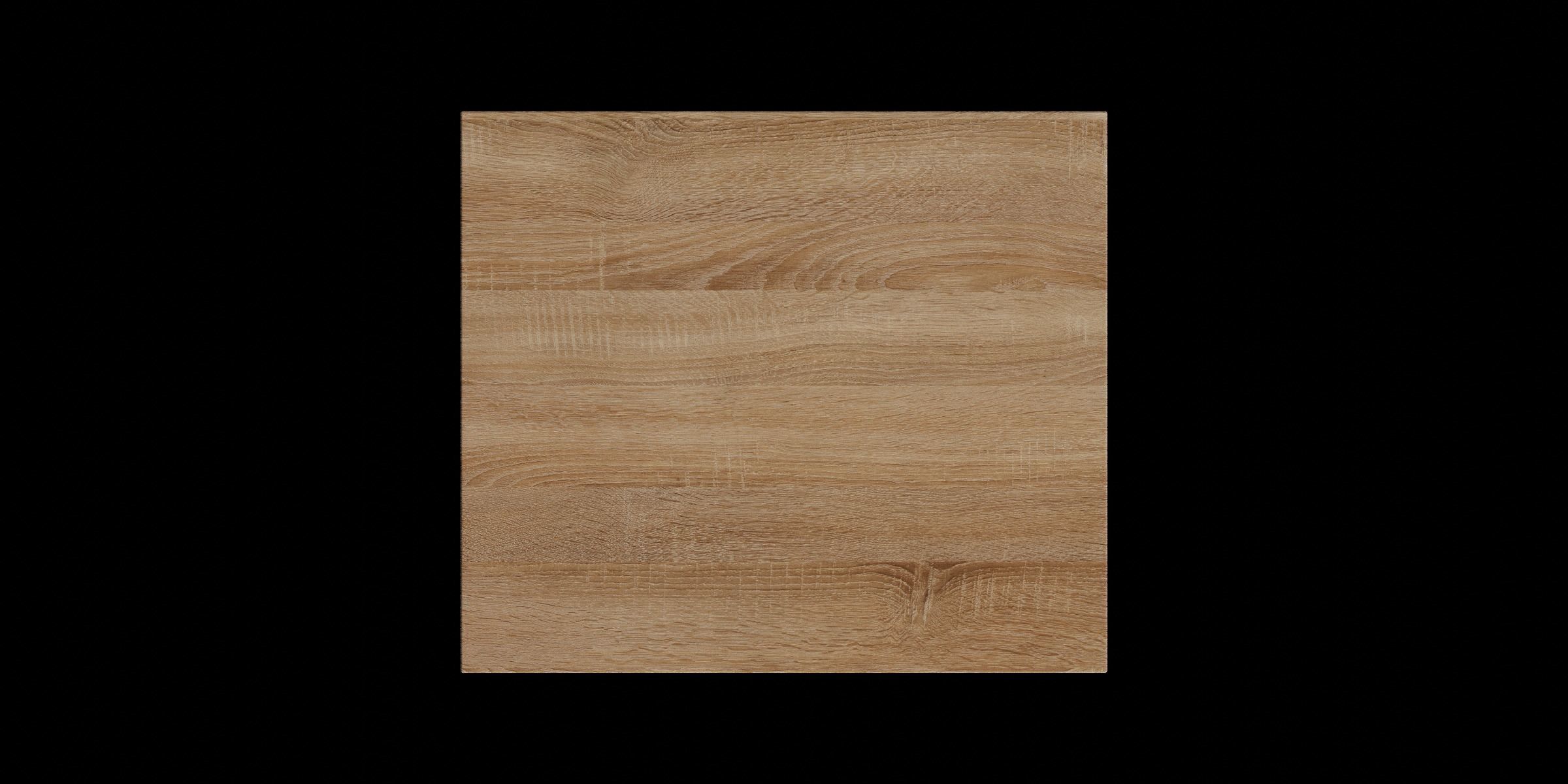 Set Of 3 Rectangle Oak Effect Tables Low-poly 3D model_2