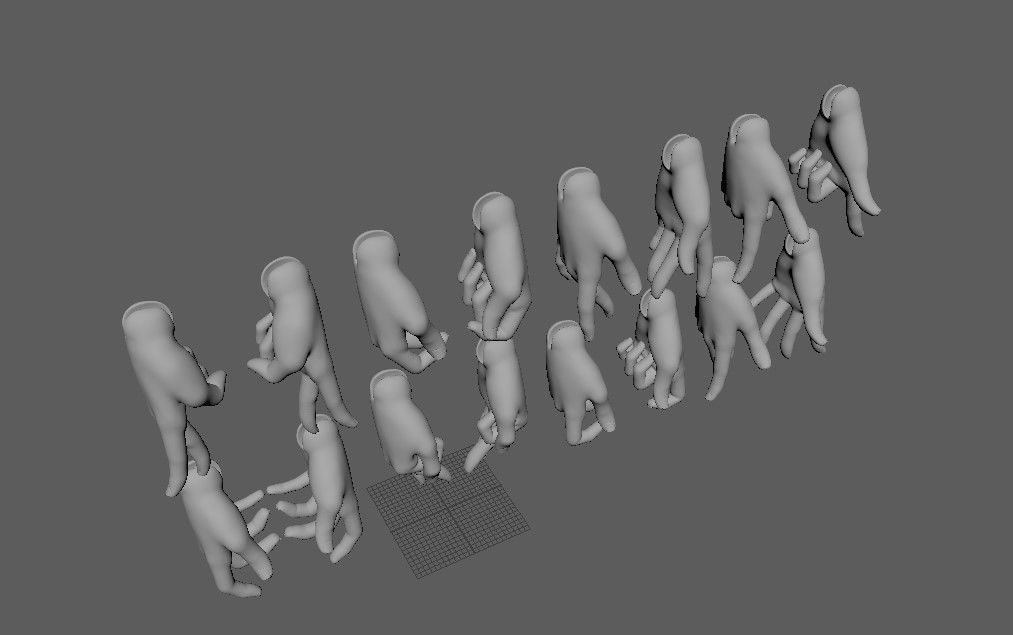 BJD doll ball joint doll Cullen hand 3D print model_15