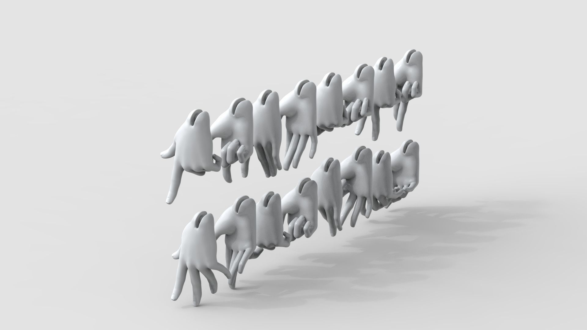 BJD doll ball joint doll Cullen hand 3D print model_1