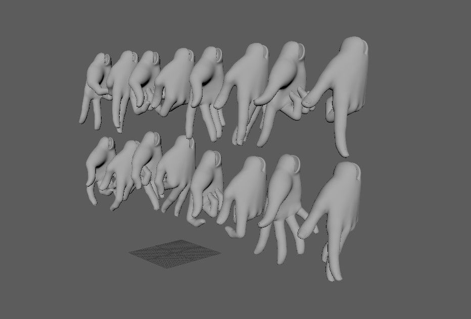 BJD doll ball joint doll Cullen hand 3D print model_13