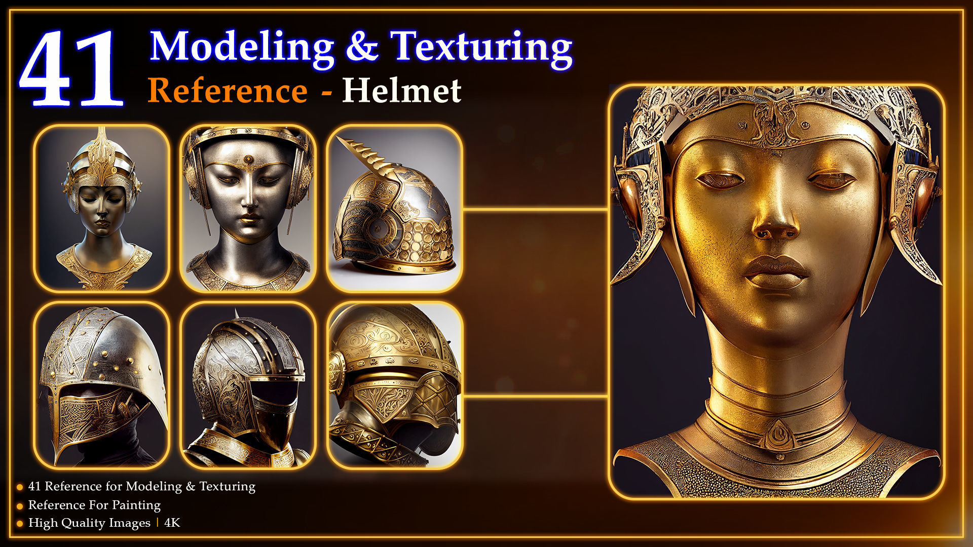41 Texturing and Modeling Reference - Helmet 3D model_1