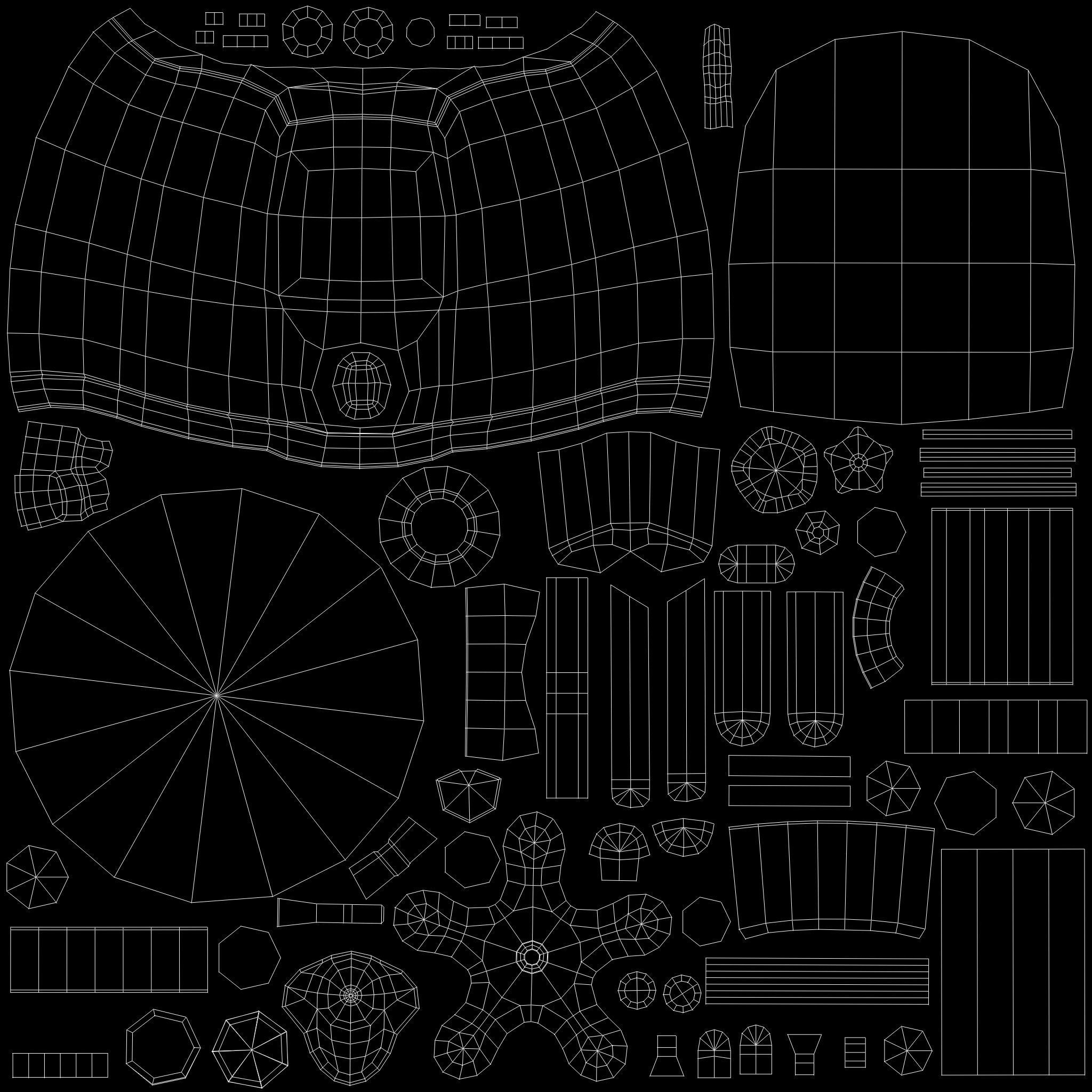 Colposcope camera and monitor Low-poly 3D model_9