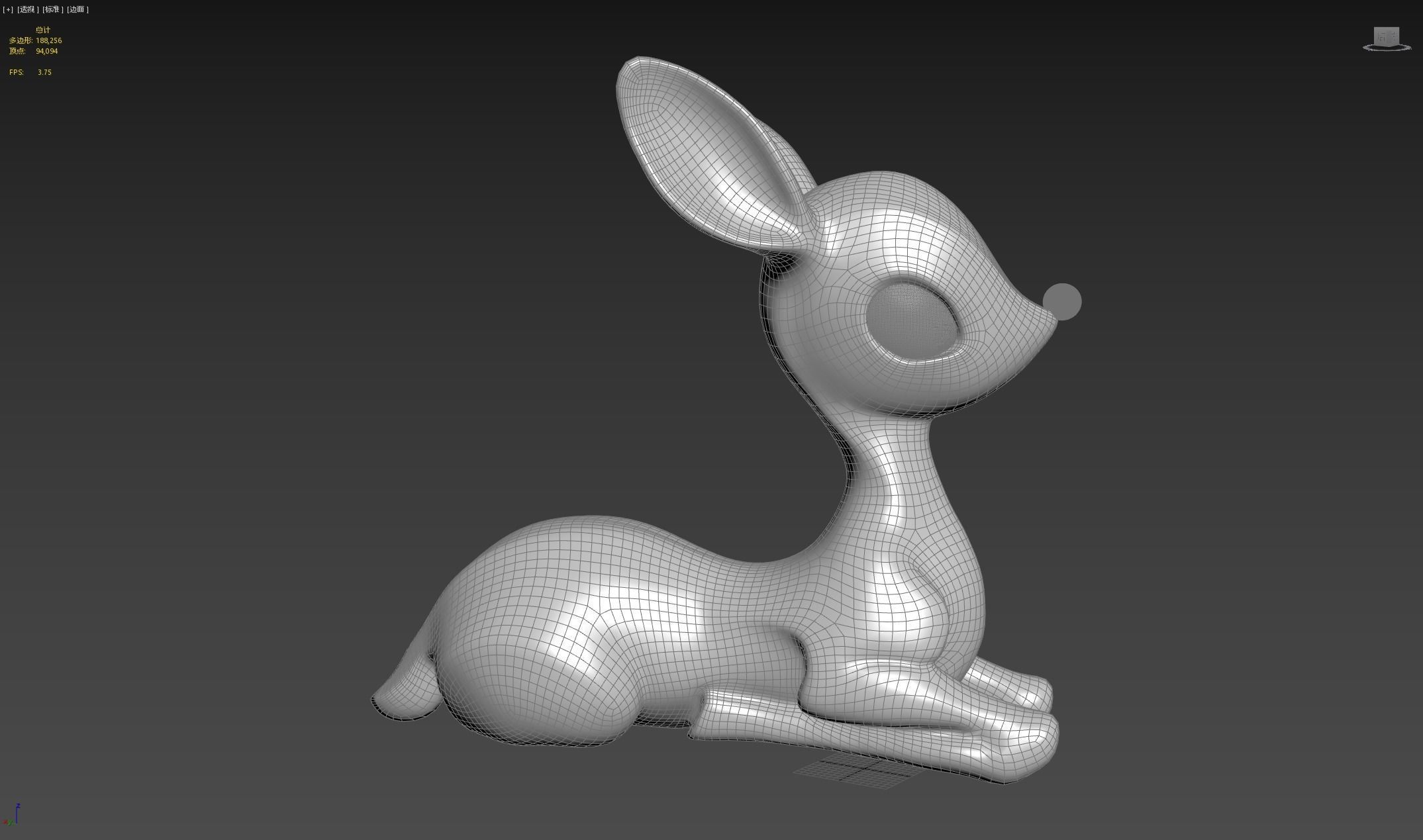 Deer sculpture 3D print model_6