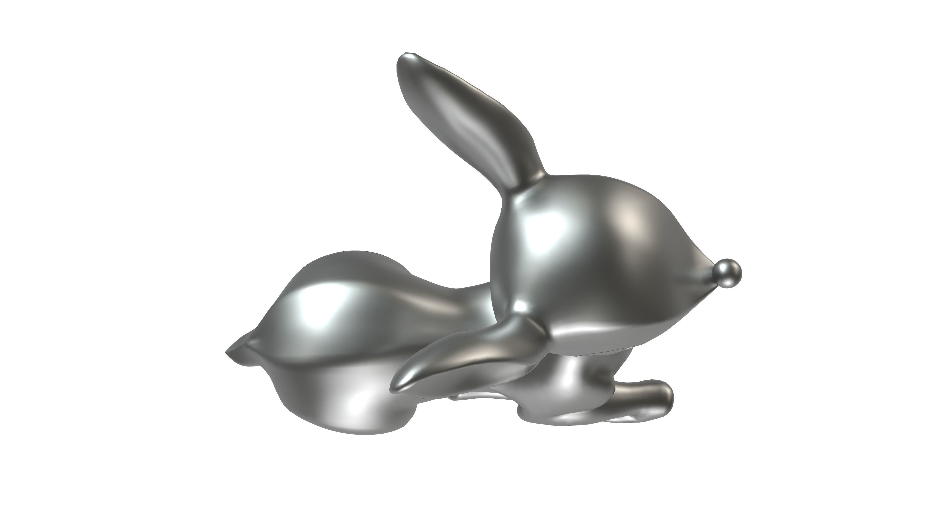 Deer sculpture 3D print model_5