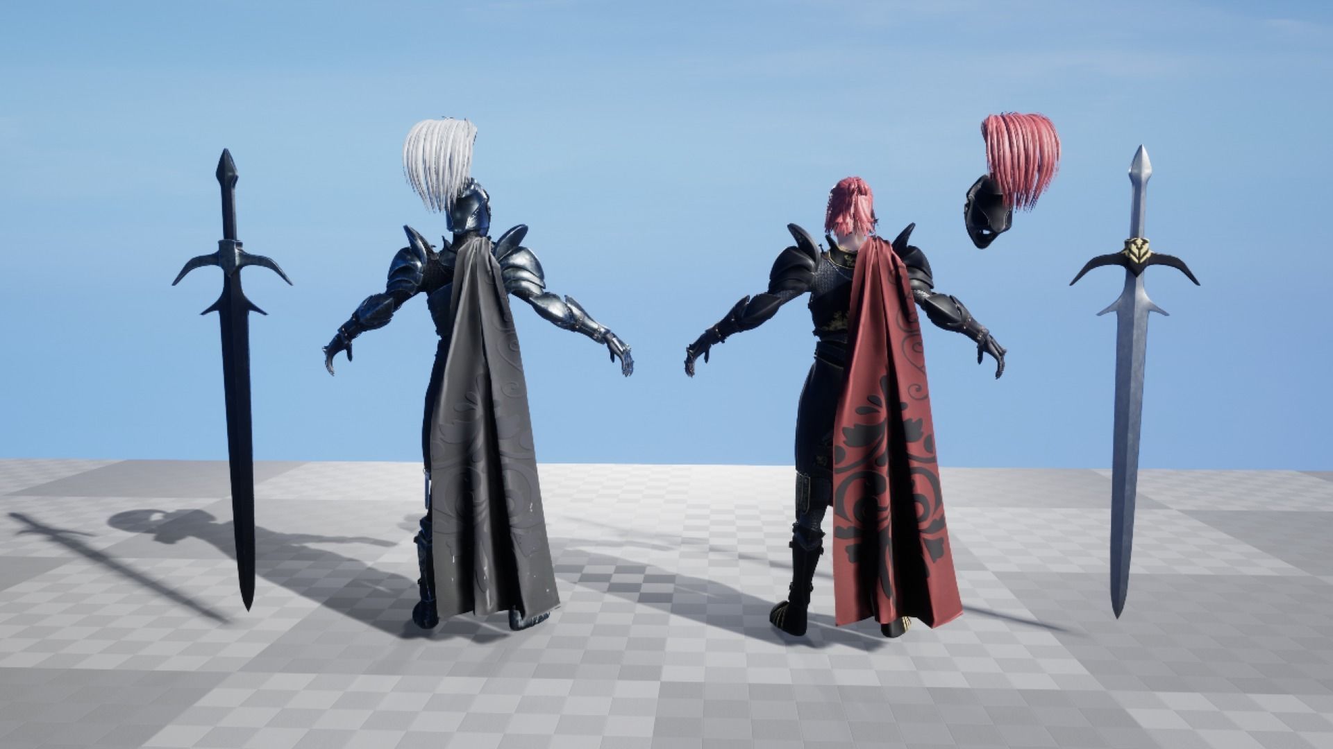 Warrior Girl - Game Ready Low-poly 3D model Low-poly 3D model_14