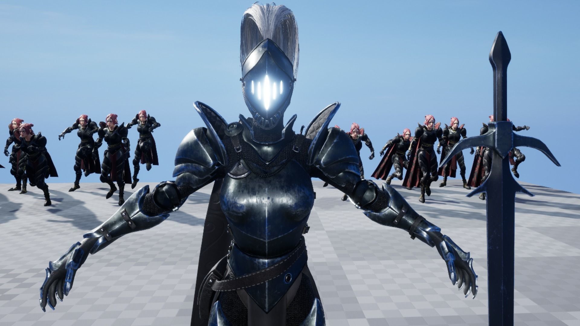 Warrior Girl - Game Ready Low-poly 3D model Low-poly 3D model_15