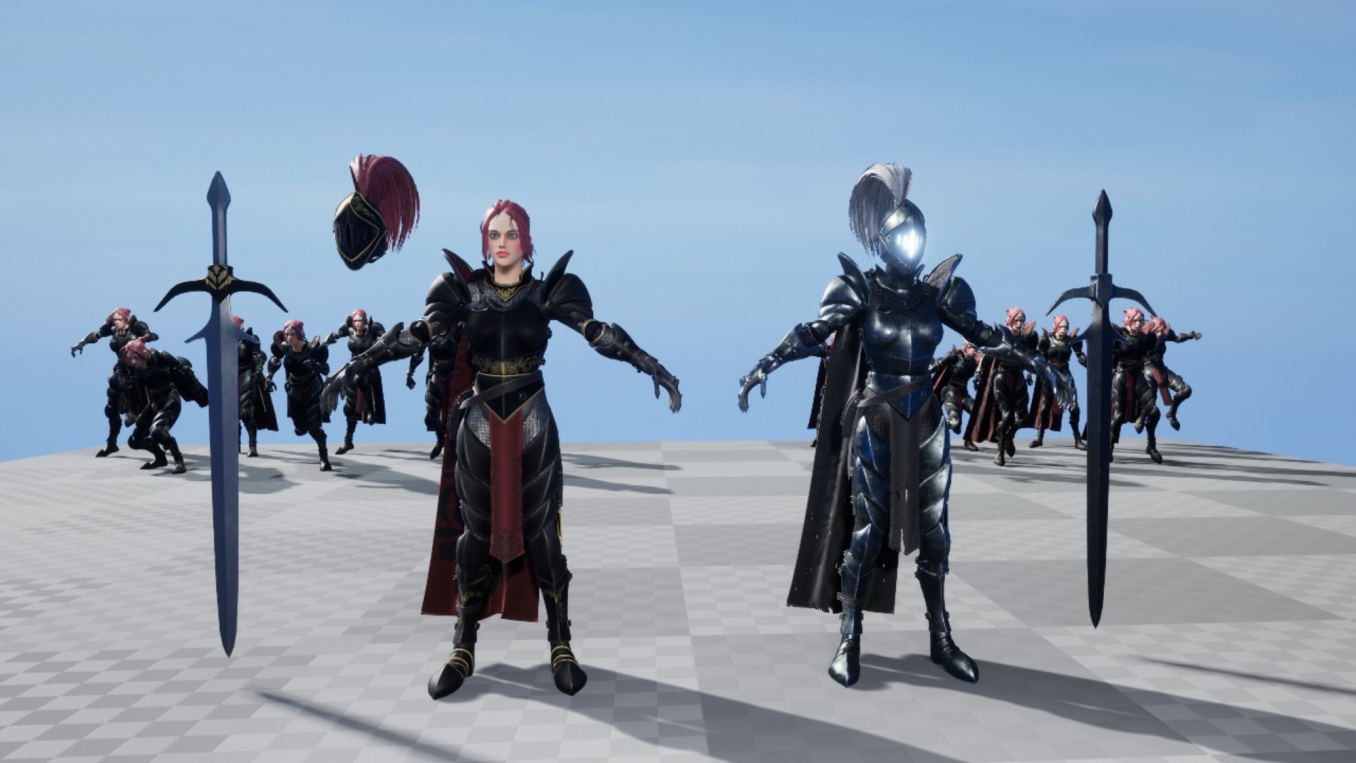 Warrior Girl - Game Ready Low-poly 3D model Low-poly 3D model_16