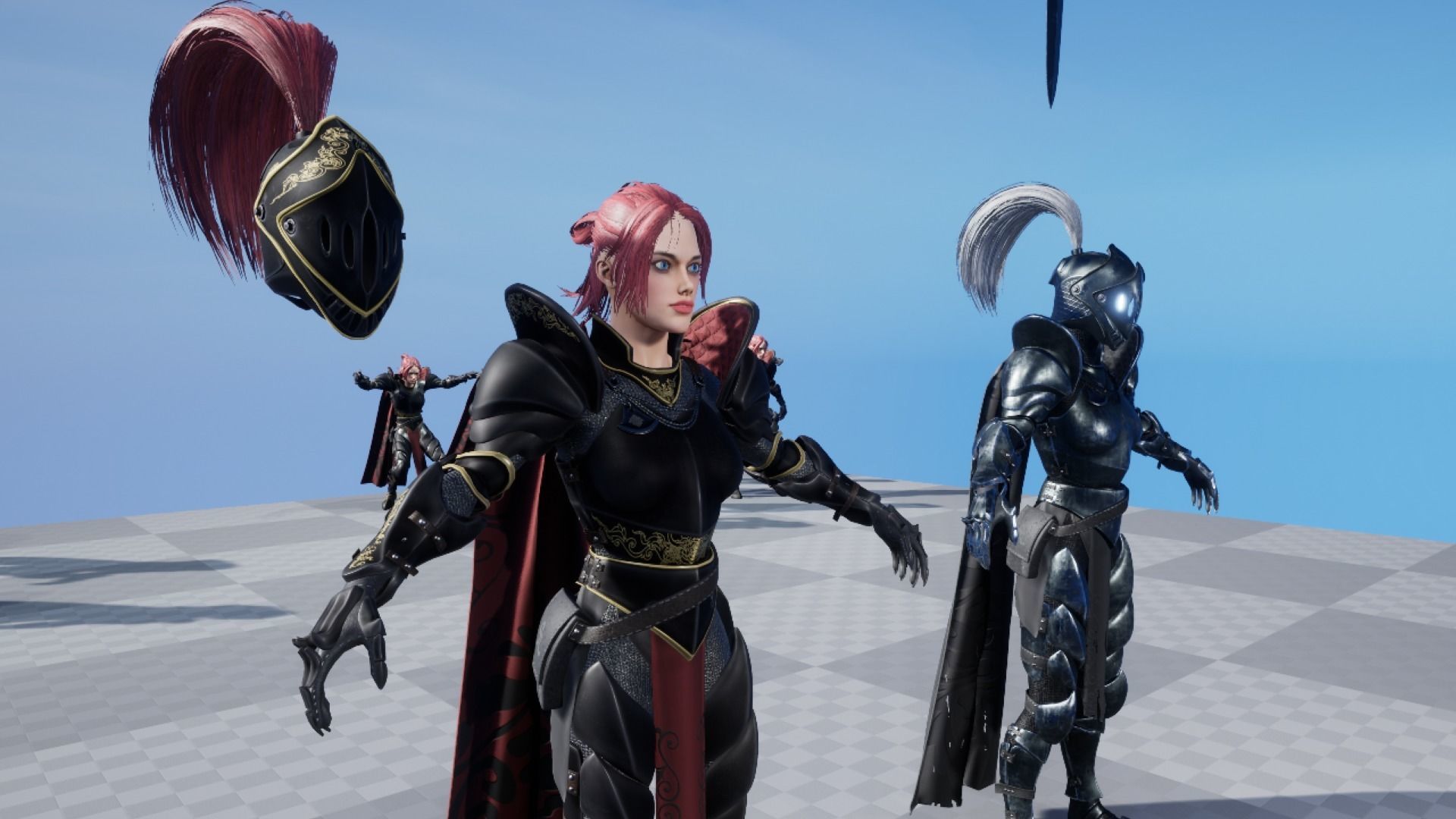 Warrior Girl - Game Ready Low-poly 3D model Low-poly 3D model_17