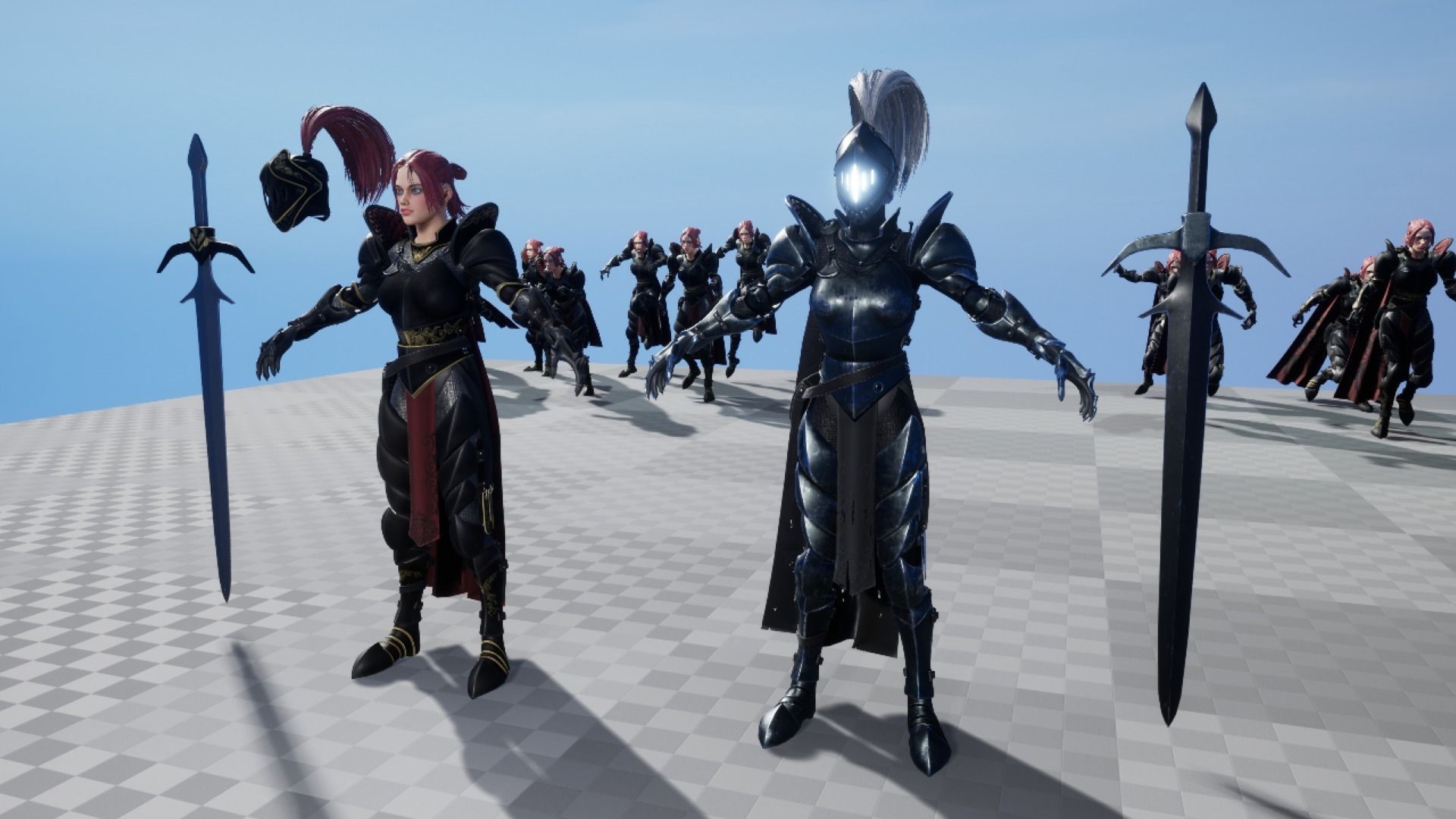 Warrior Girl - Game Ready Low-poly 3D model Low-poly 3D model_19