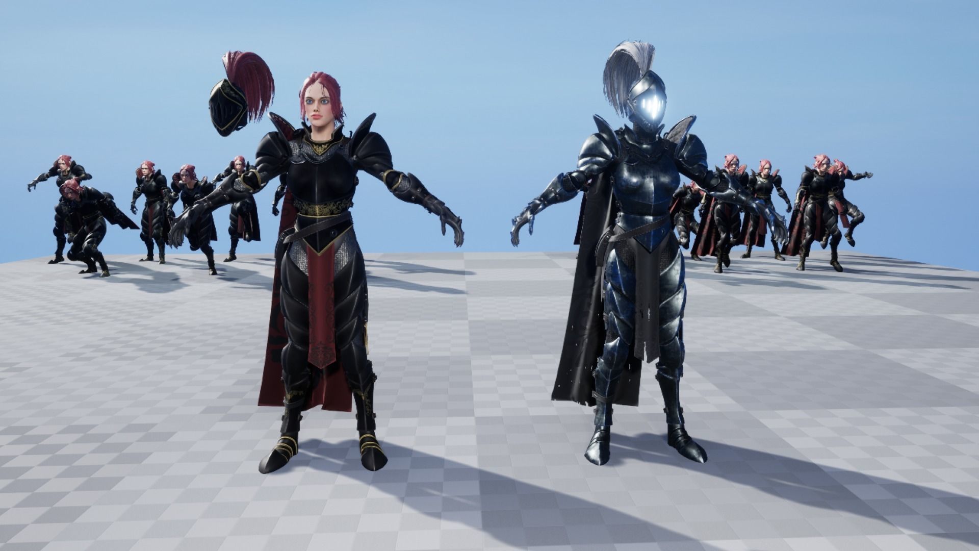 Warrior Girl - Game Ready Low-poly 3D model Low-poly 3D model_18