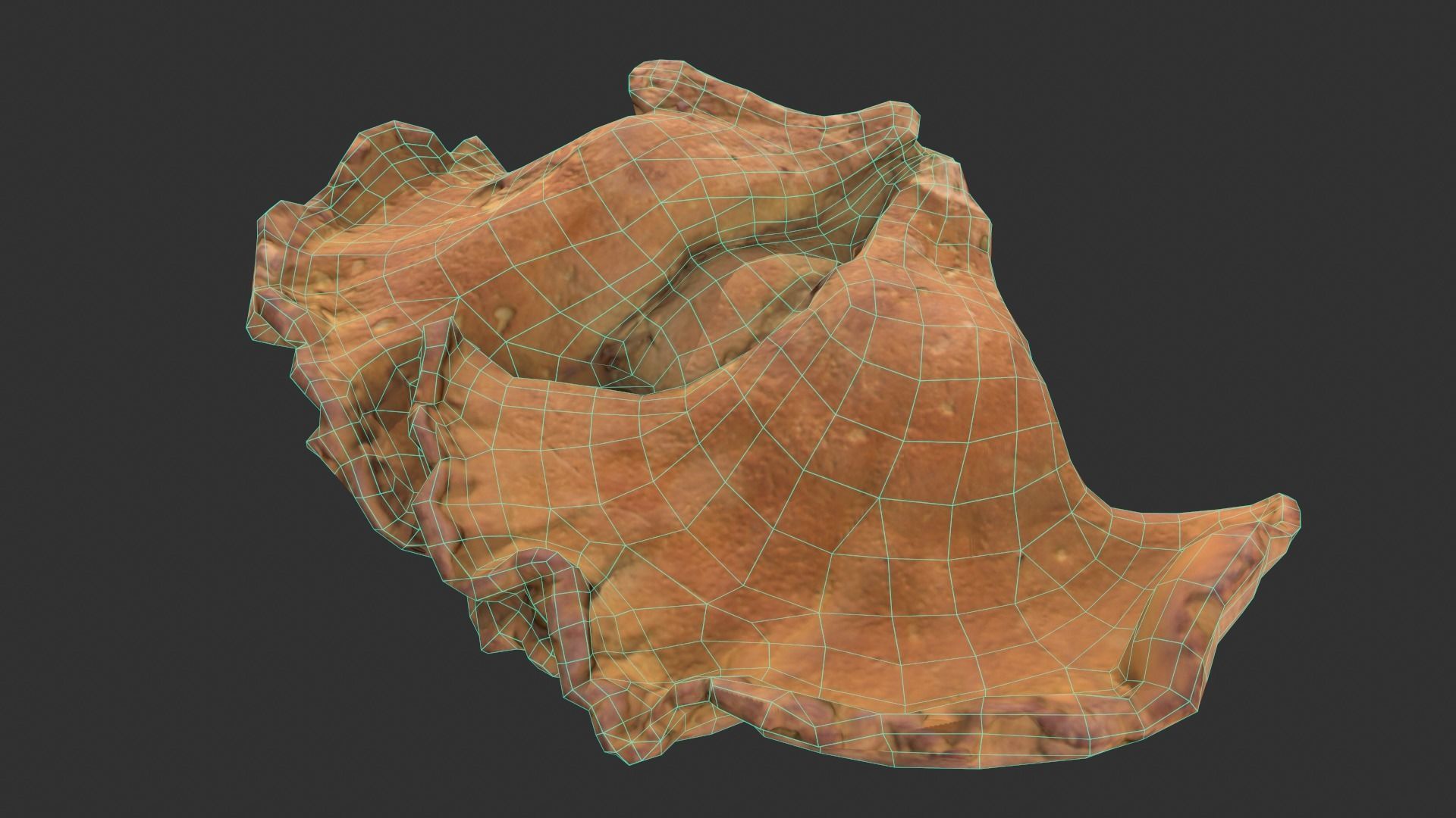 Chicken of the Woods - Laetiporus sulphureus Low-poly 3D model_3